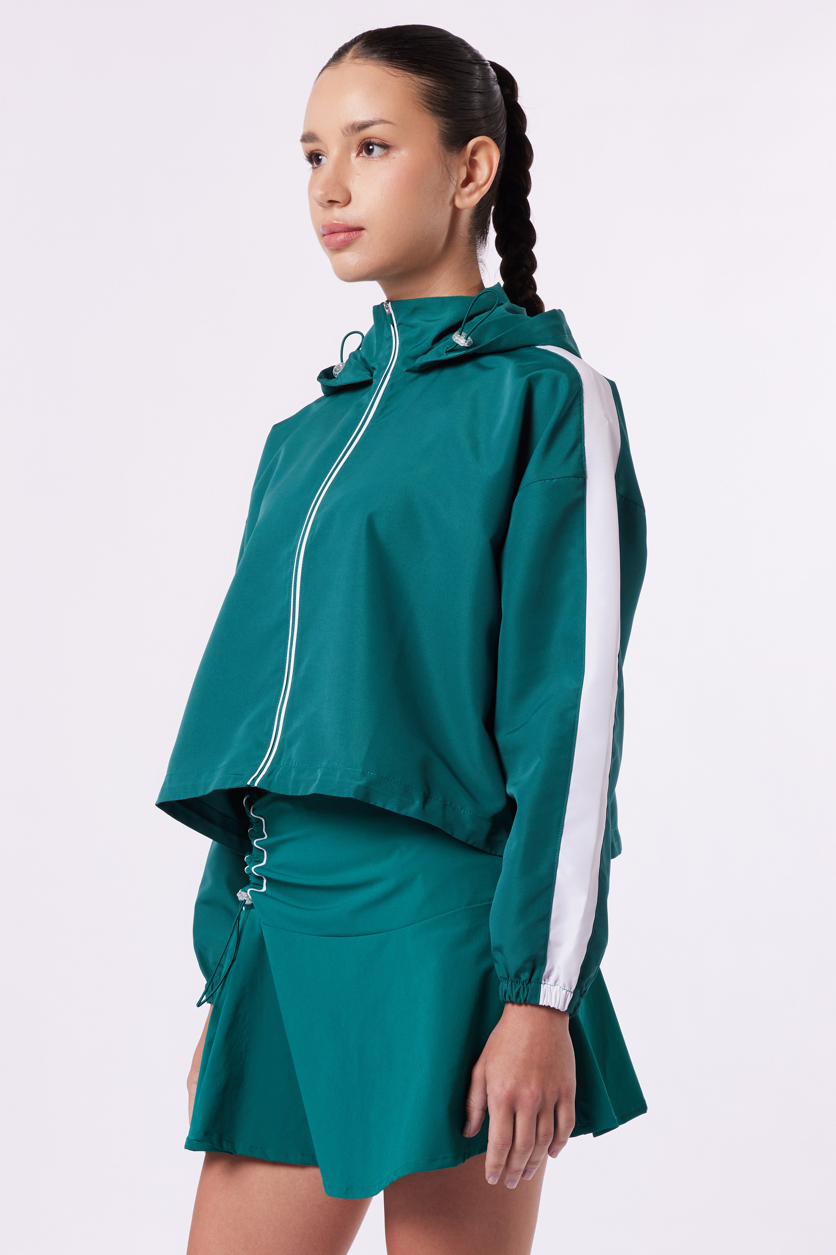 LAICA LIST JACKET - DARK GREEN