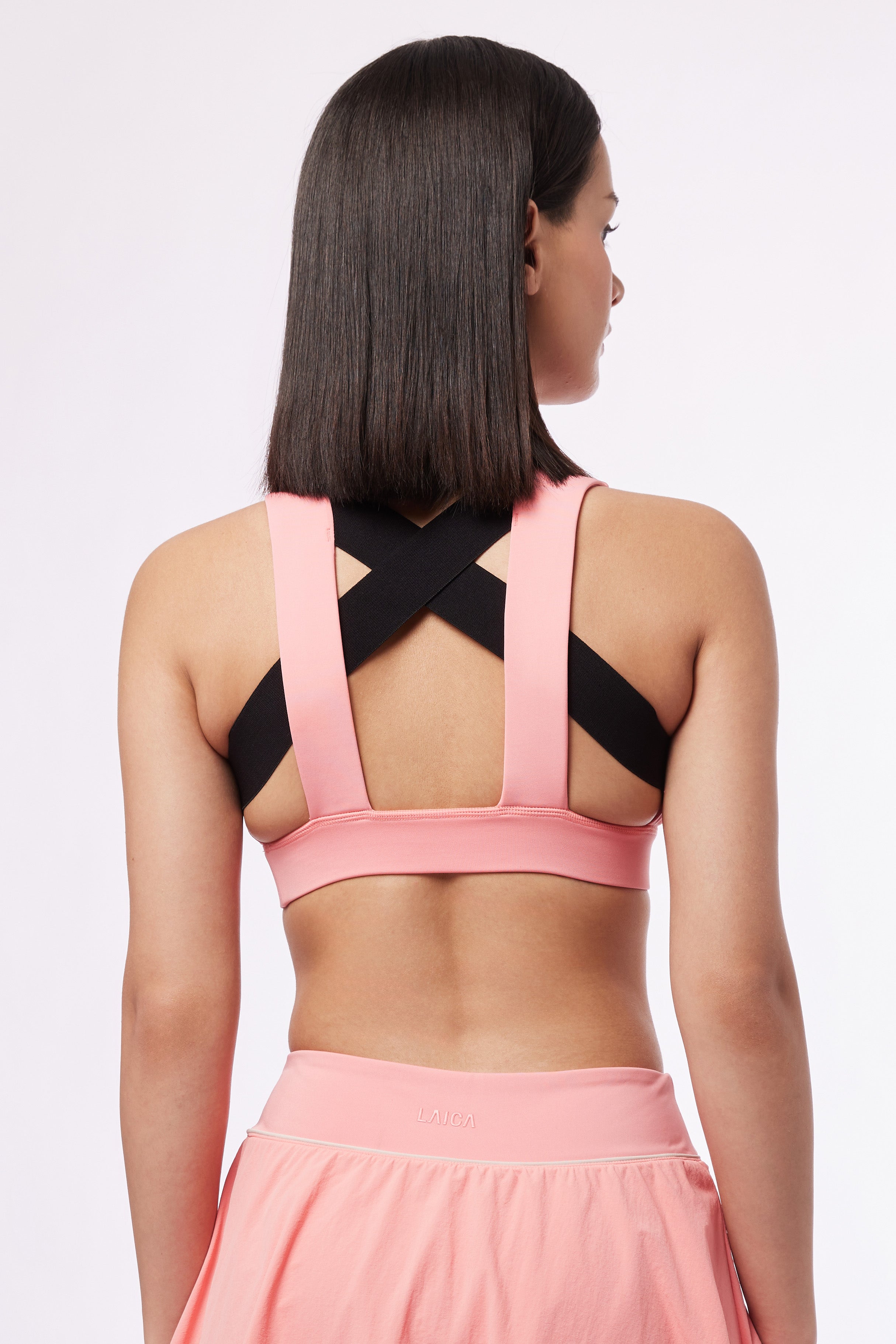 LAICA CROSS BACK BRA - PRICKLY PINK