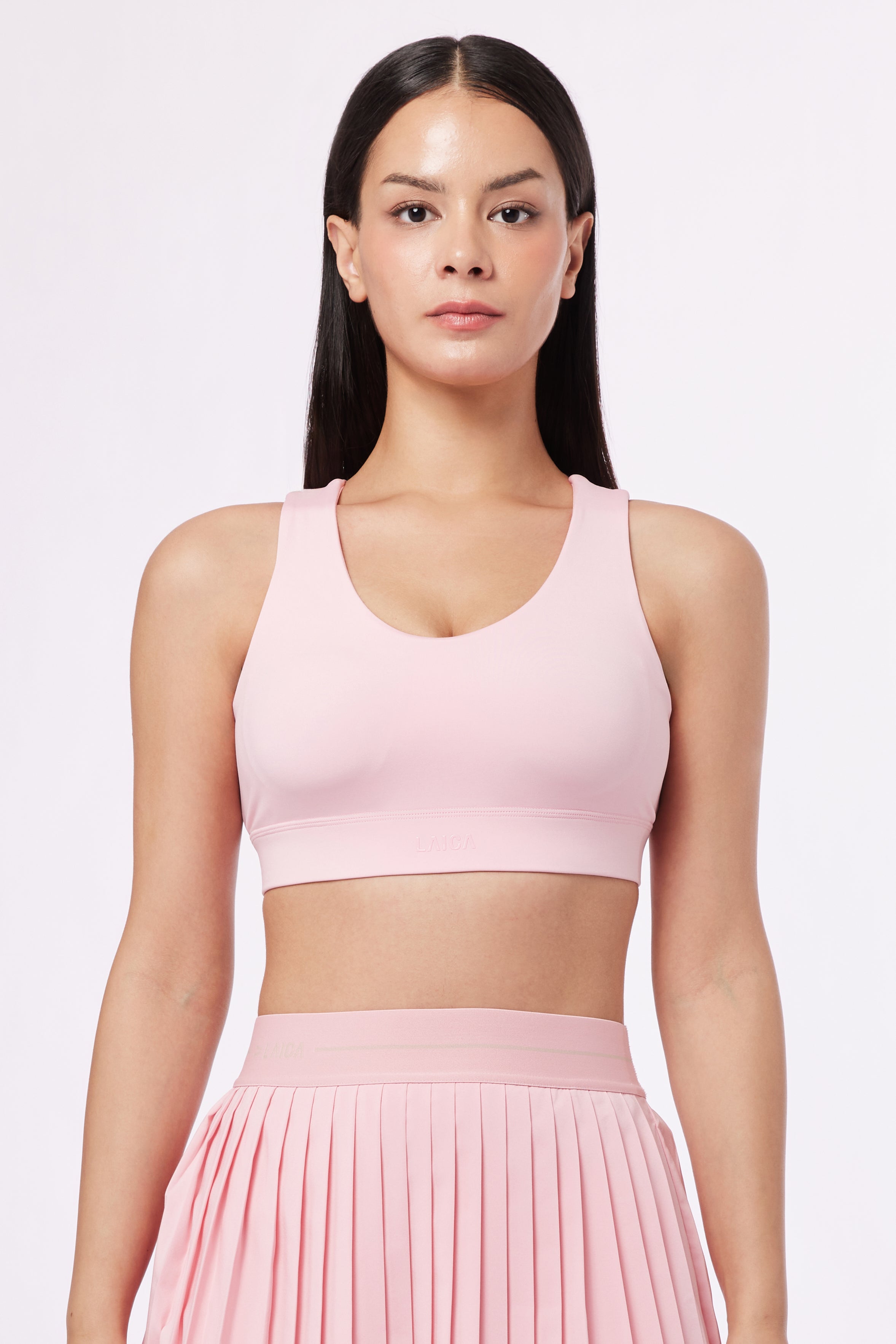 LAICA CROSS BACK BRA - CORAL BLUSH