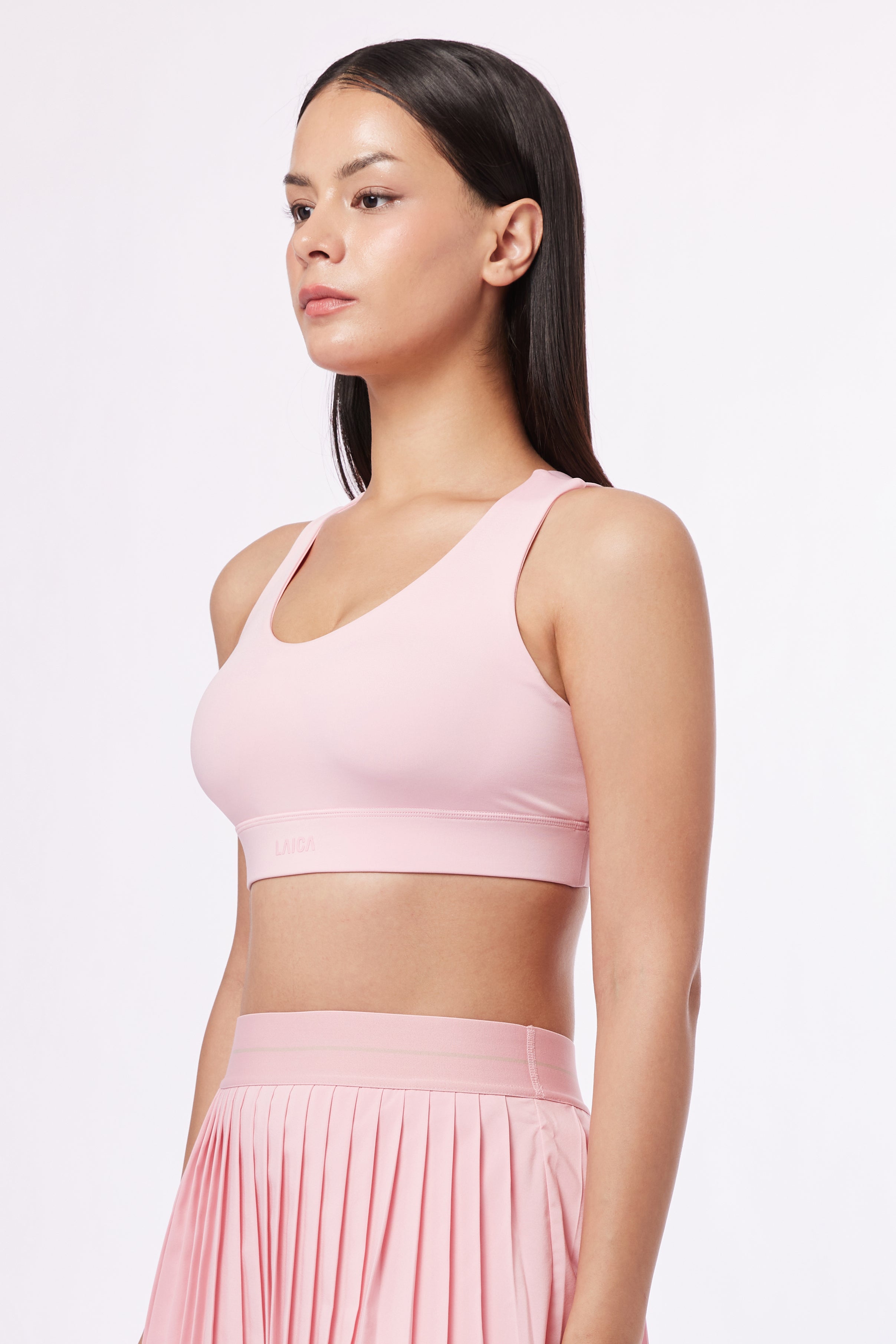 LAICA CROSS BACK BRA - CORAL BLUSH