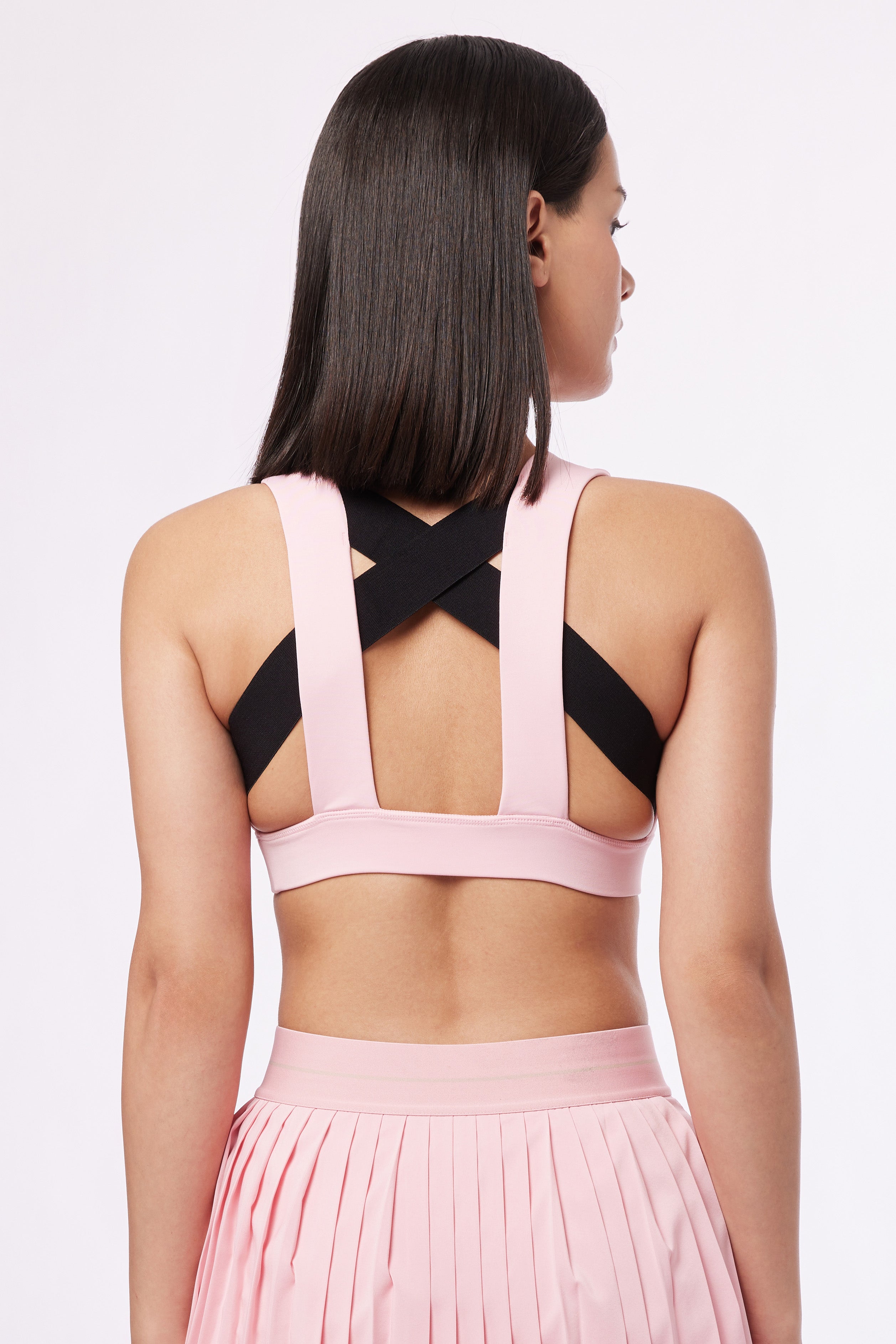 LAICA CROSS BACK BRA - CORAL BLUSH