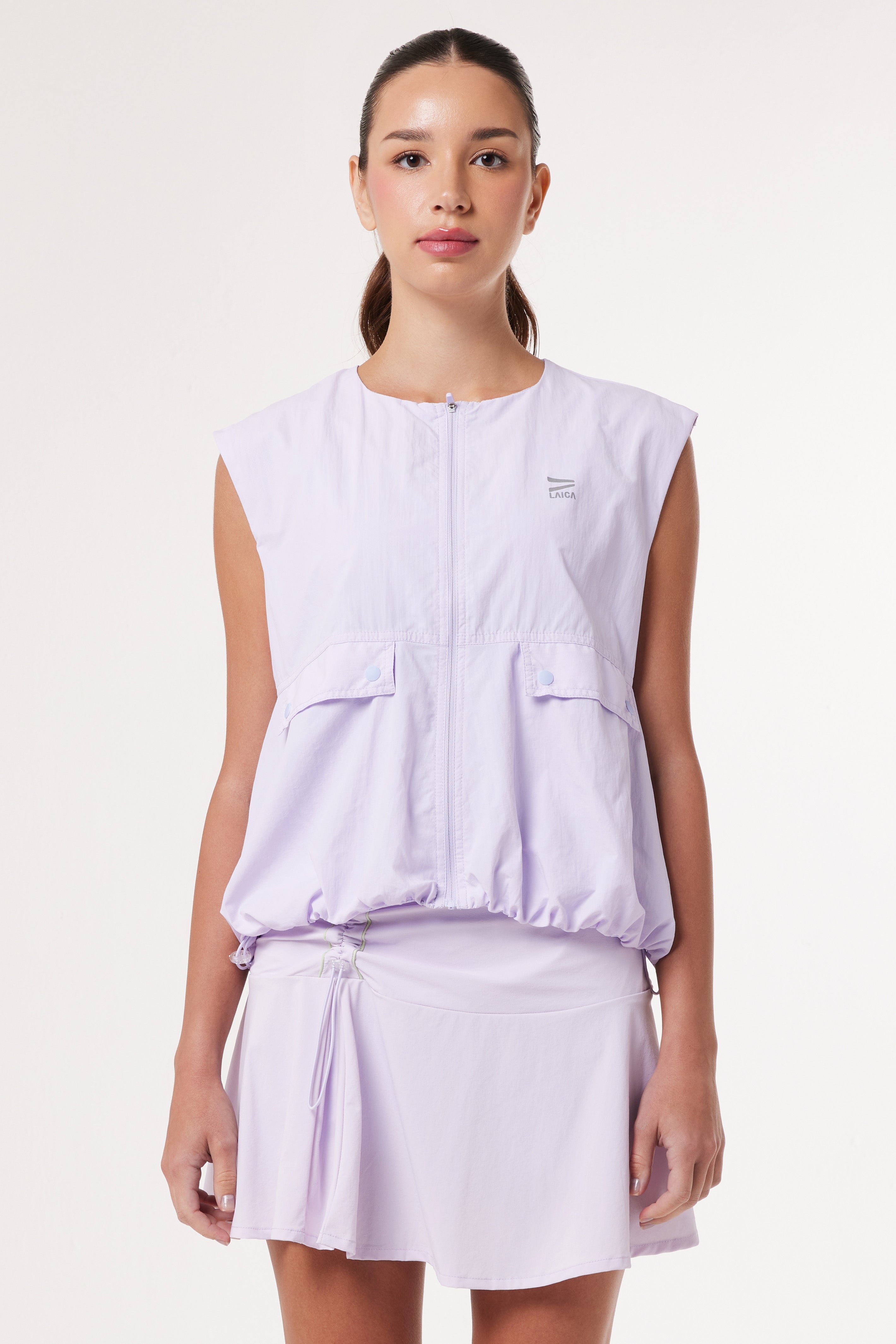 LAICA RUCHED VEST - HISTLE