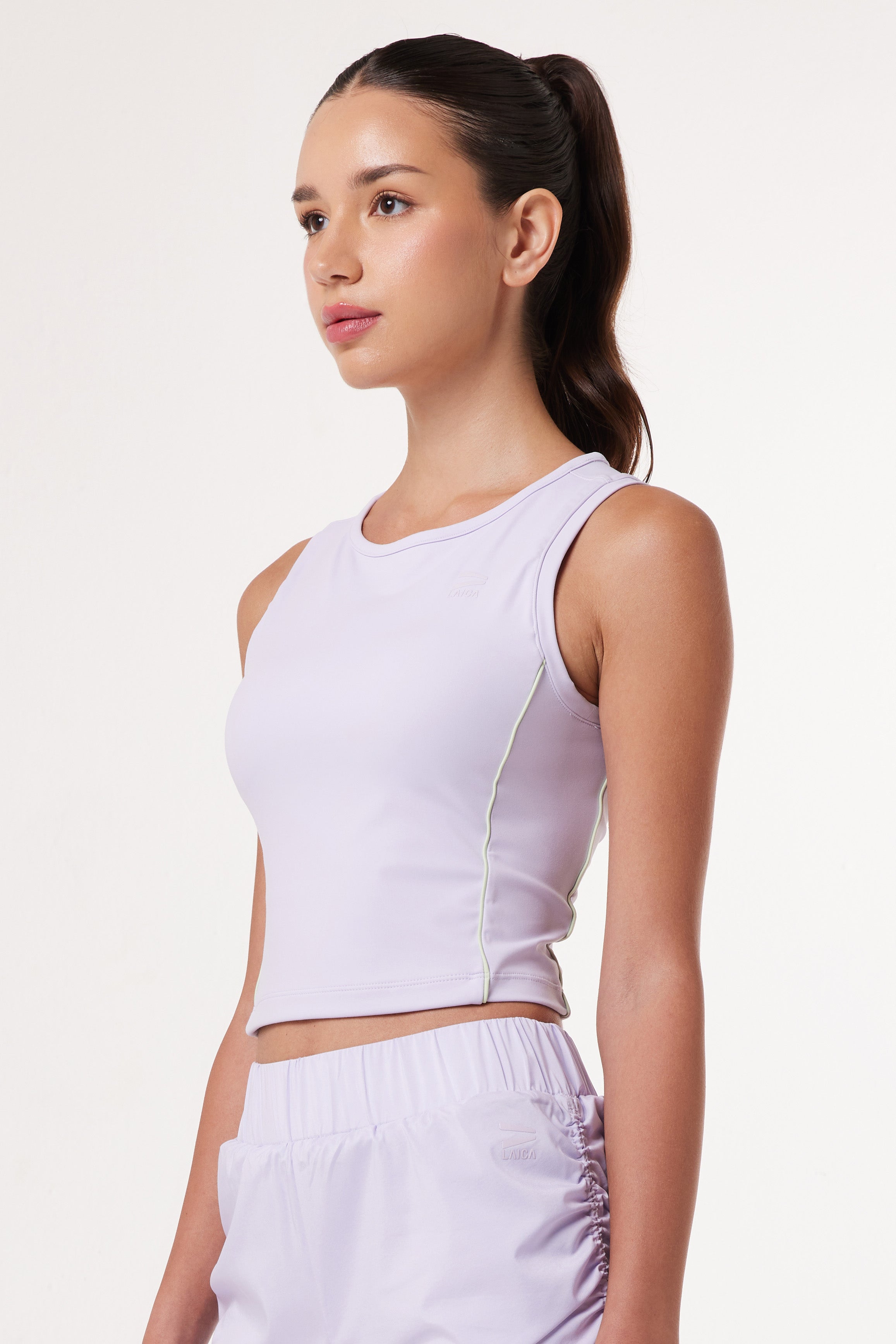 LAICA RUCHED SLEEVELESS TEE - HISTLE