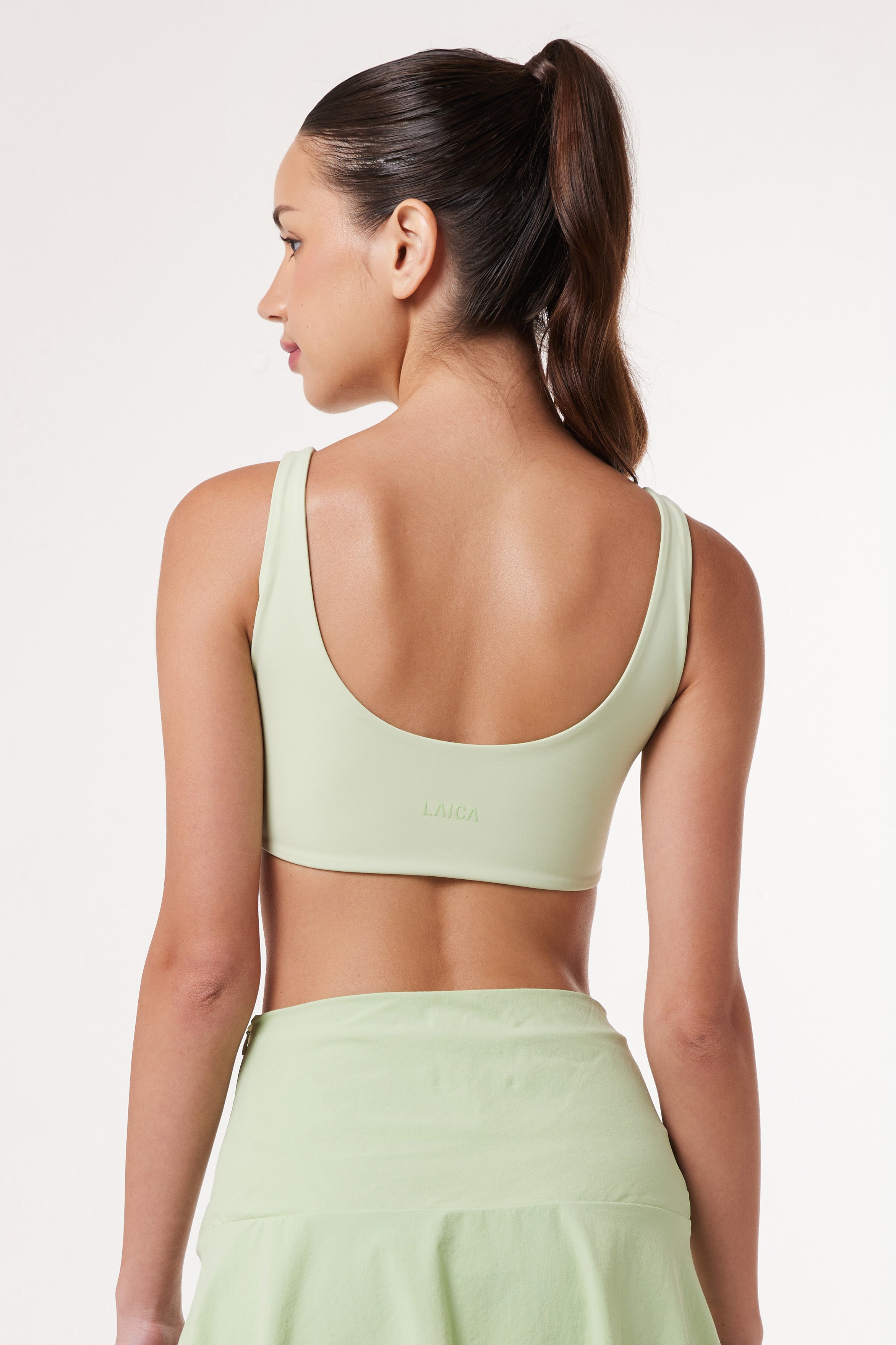 LAICA RUCHED BRA - LIME