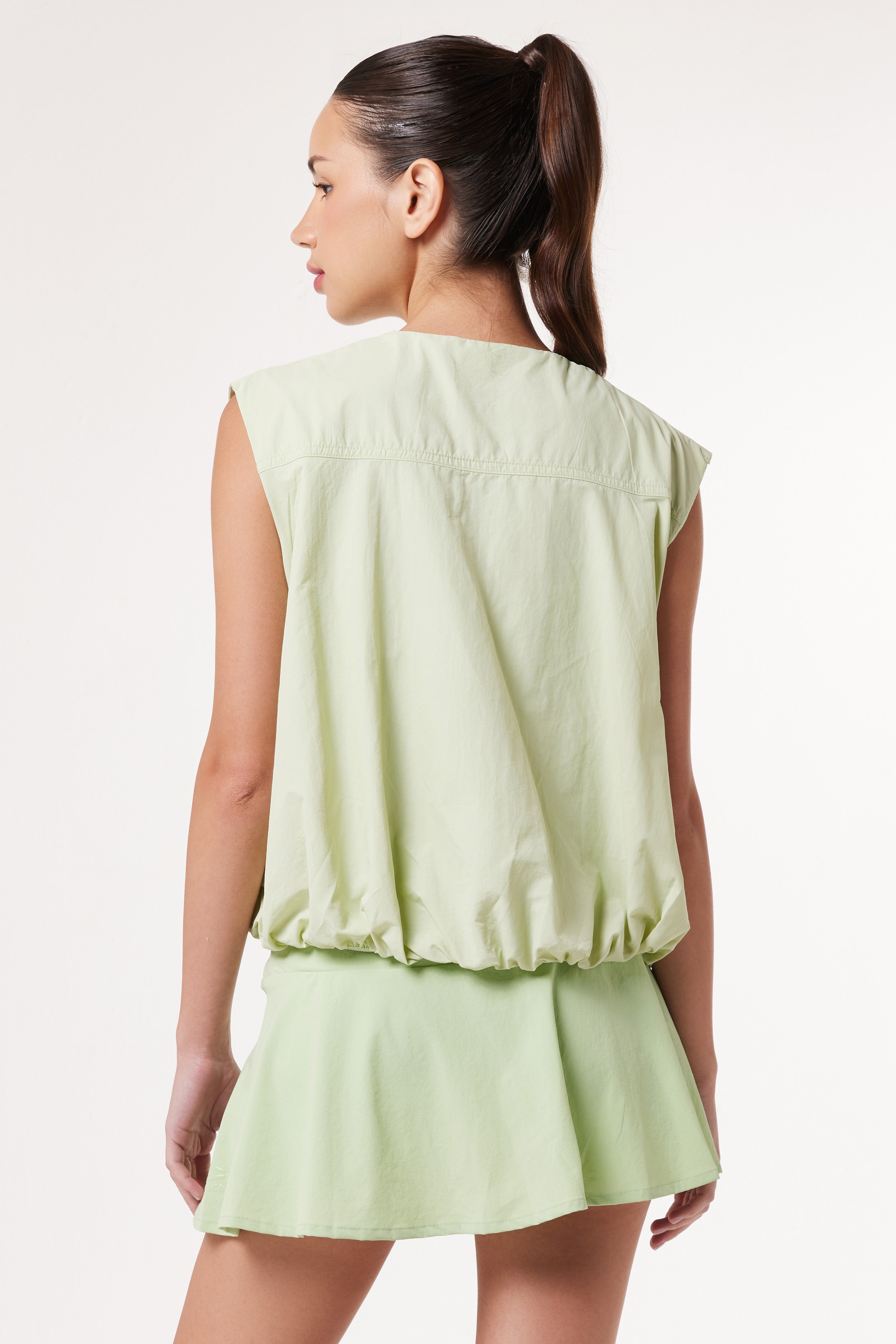 LAICA RUCHED VEST - LIME