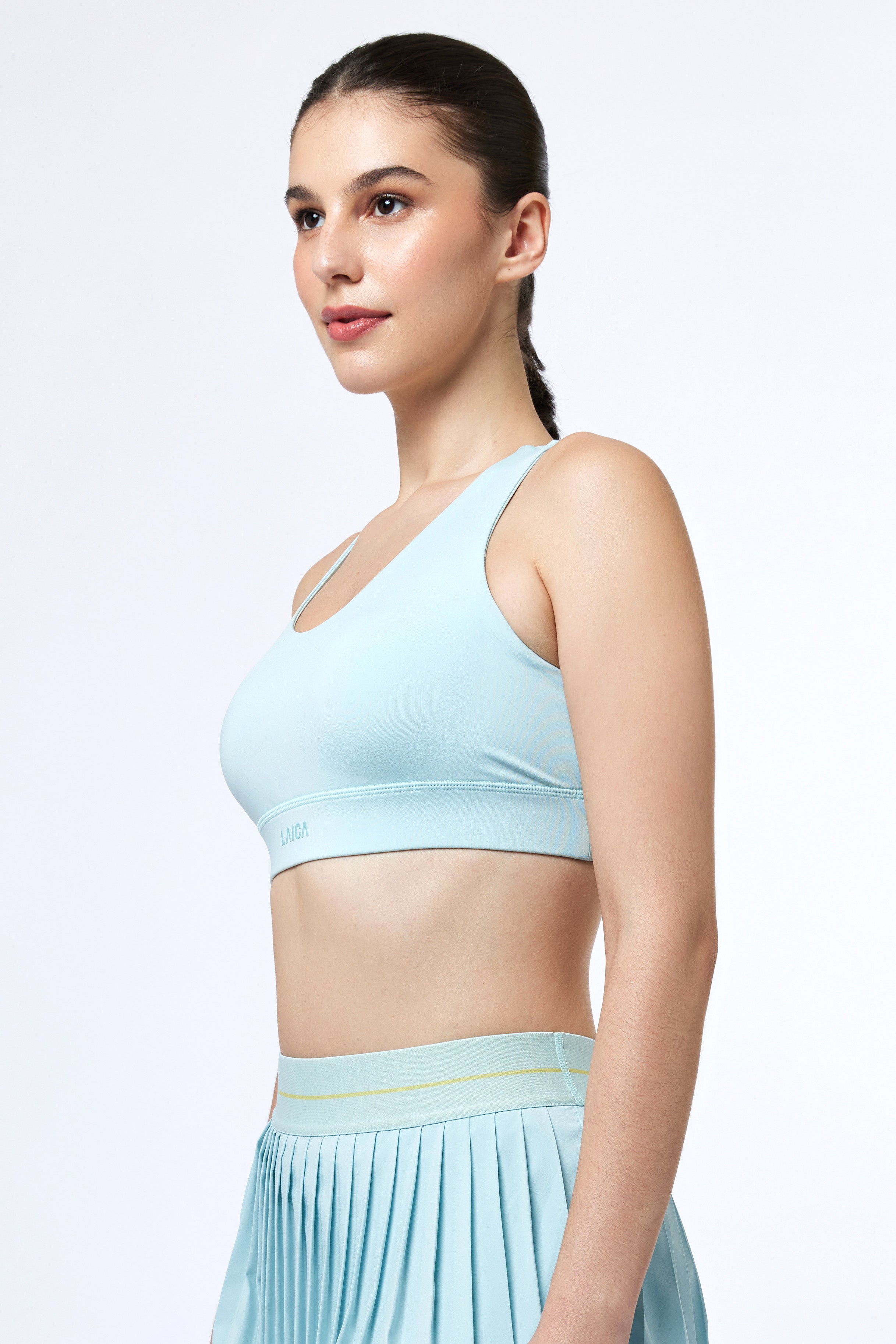 LAICA CROSS BACK BRA - MOODY BLUE