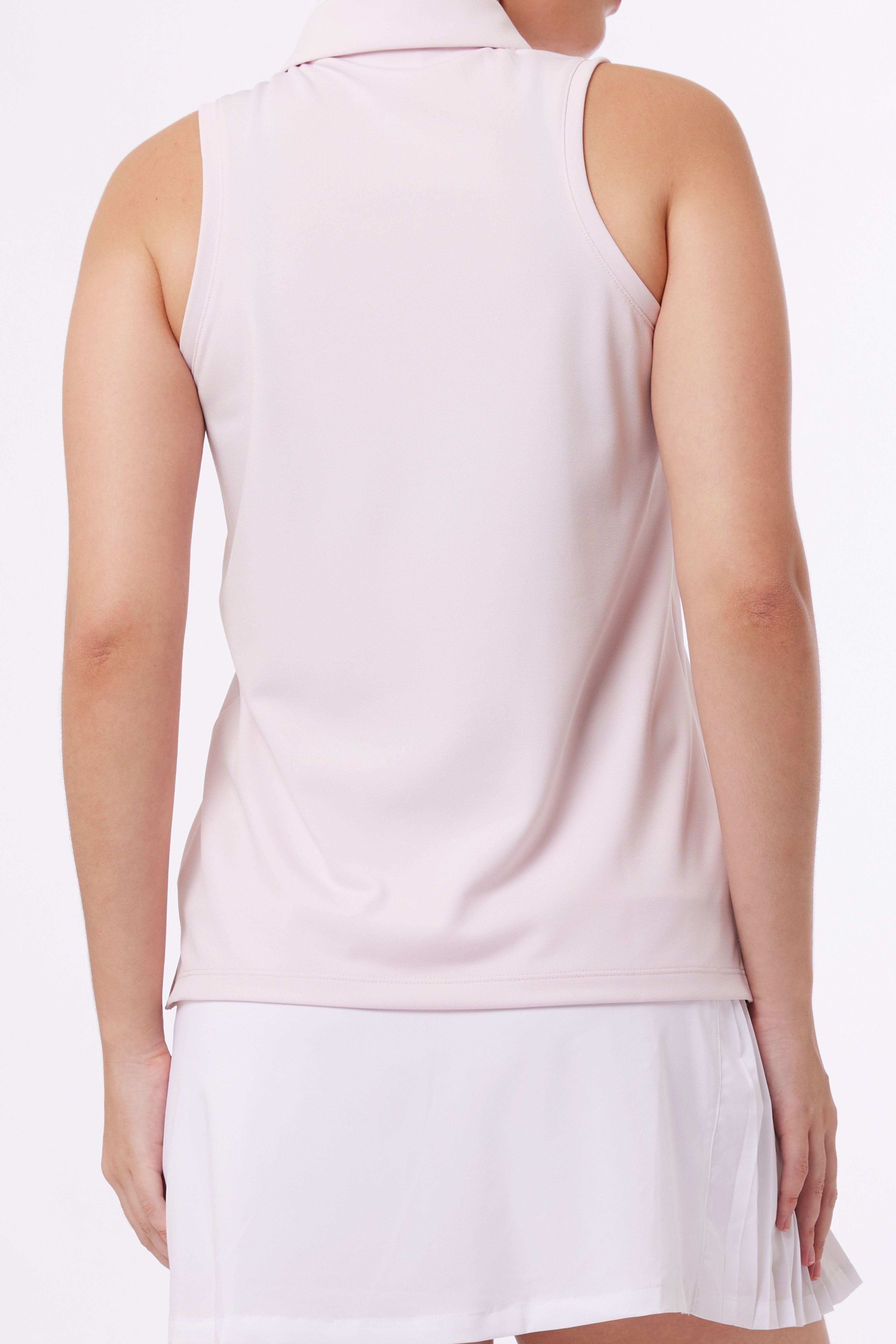 LAICA COURT TEE ZIPPER - OYSTER PINK