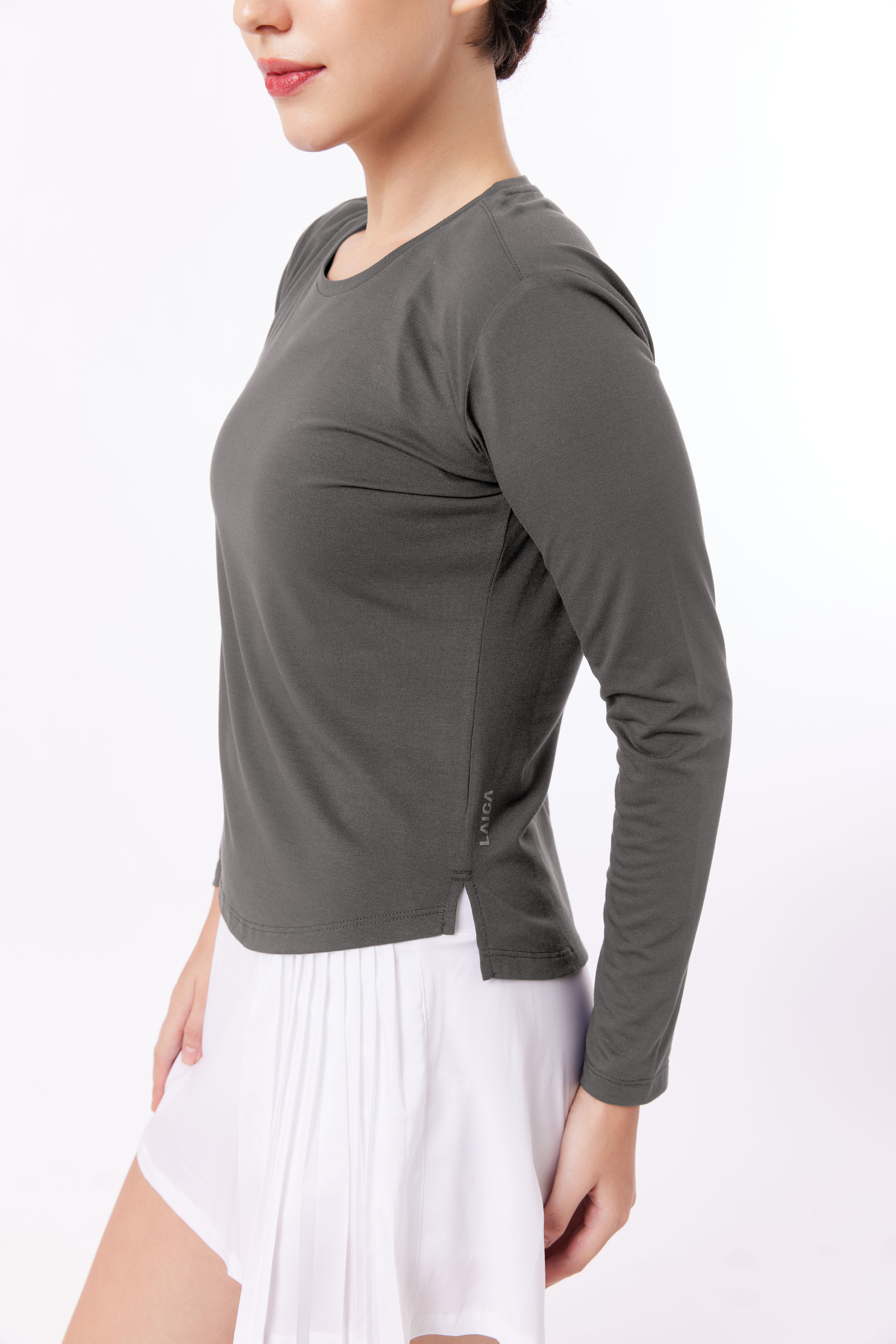 LAICA FLOW LONG SLEEVE TOP - IRON