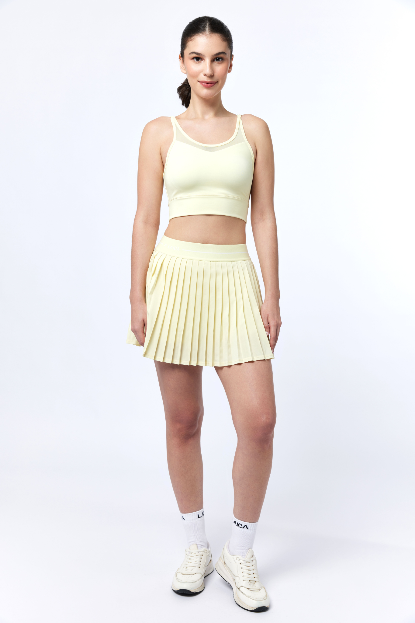 LAICA SOFT PLEATS SKIRT - WAX YELLOW