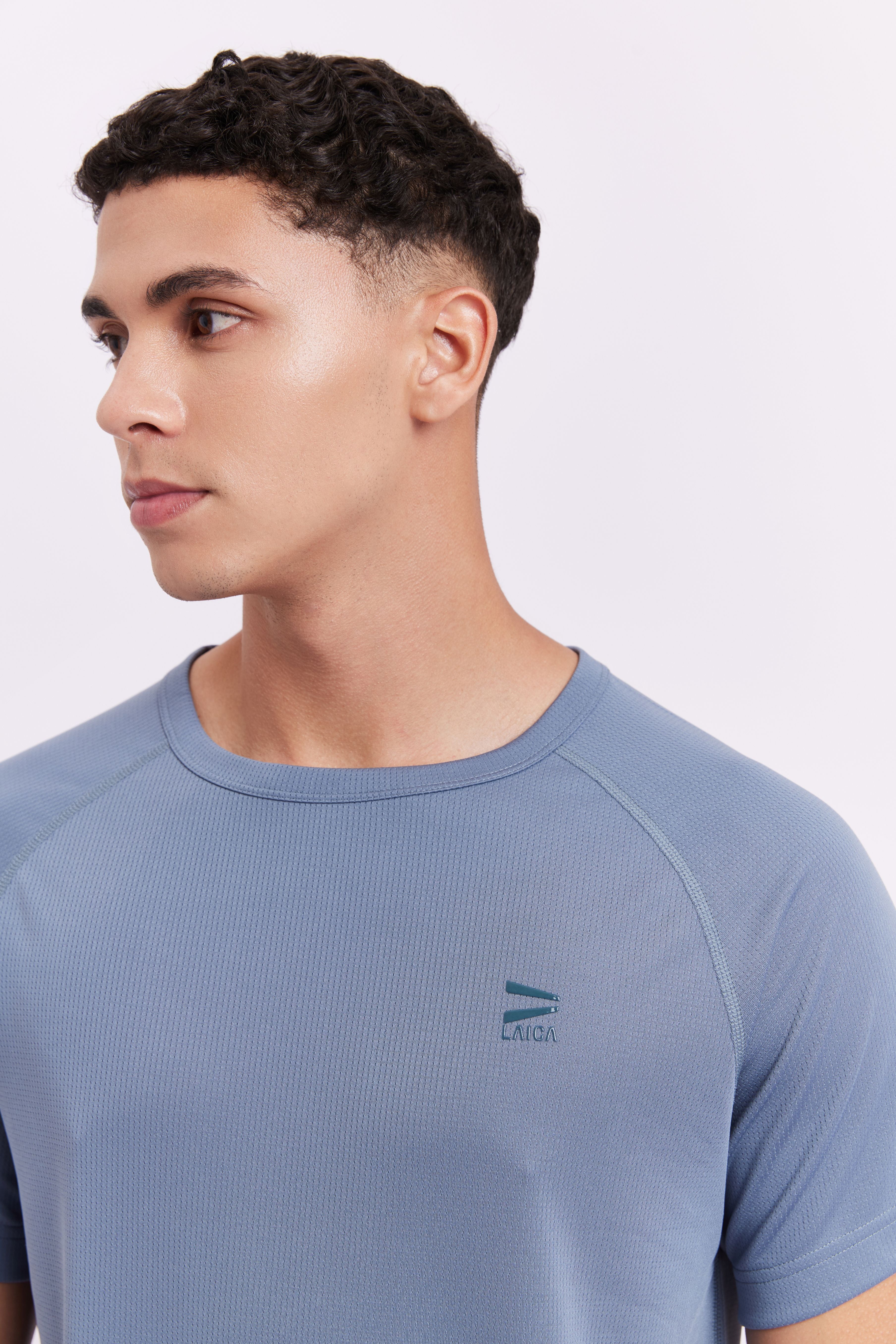 LAICA MEN POWER TEE - STEEL BLUE