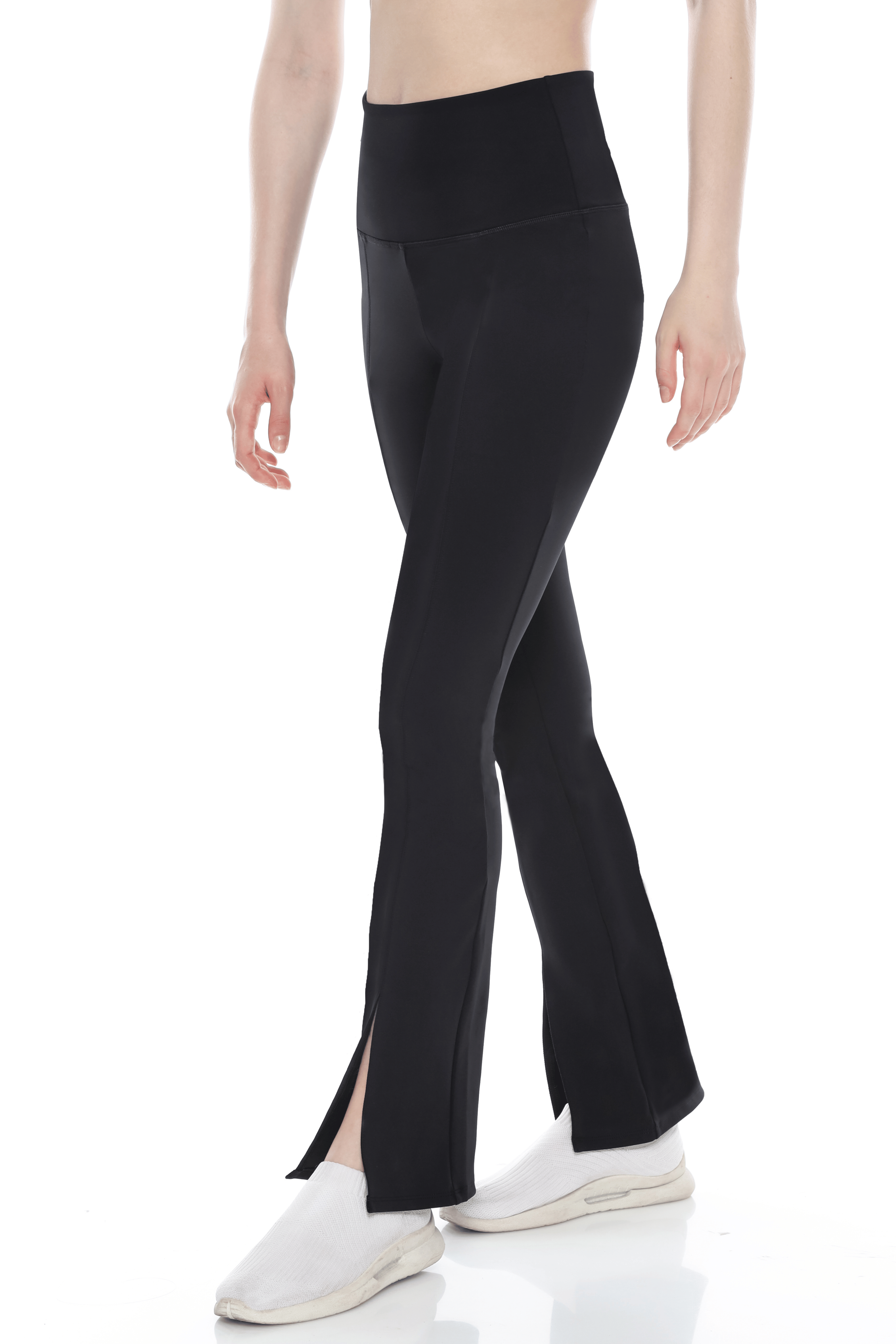 LAICA x Tiffany HIGH WAIST SPLIT LEGGINGS - BLACK