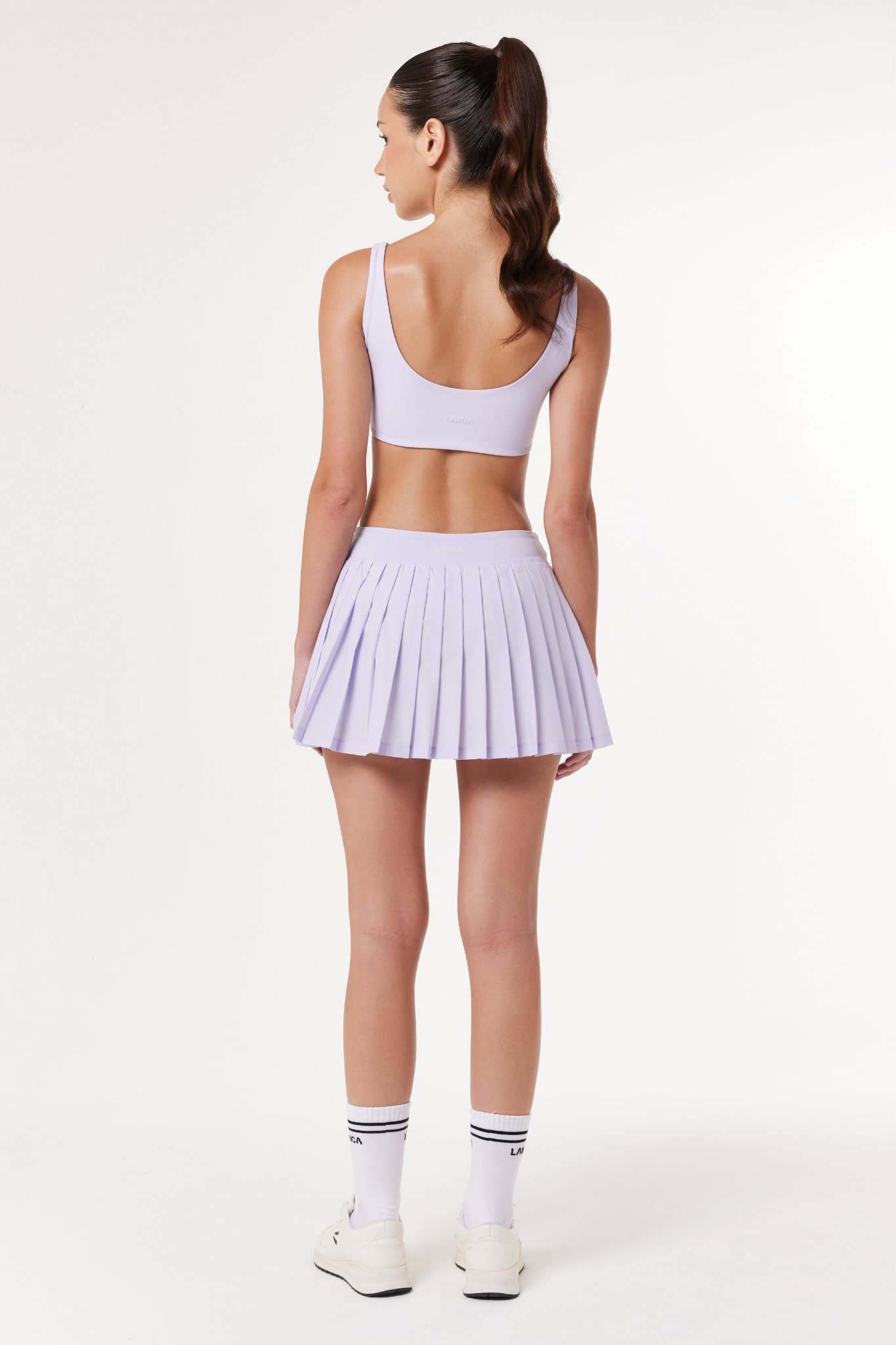 LAICA SIDE PLEATS SKIRT - HISTLE