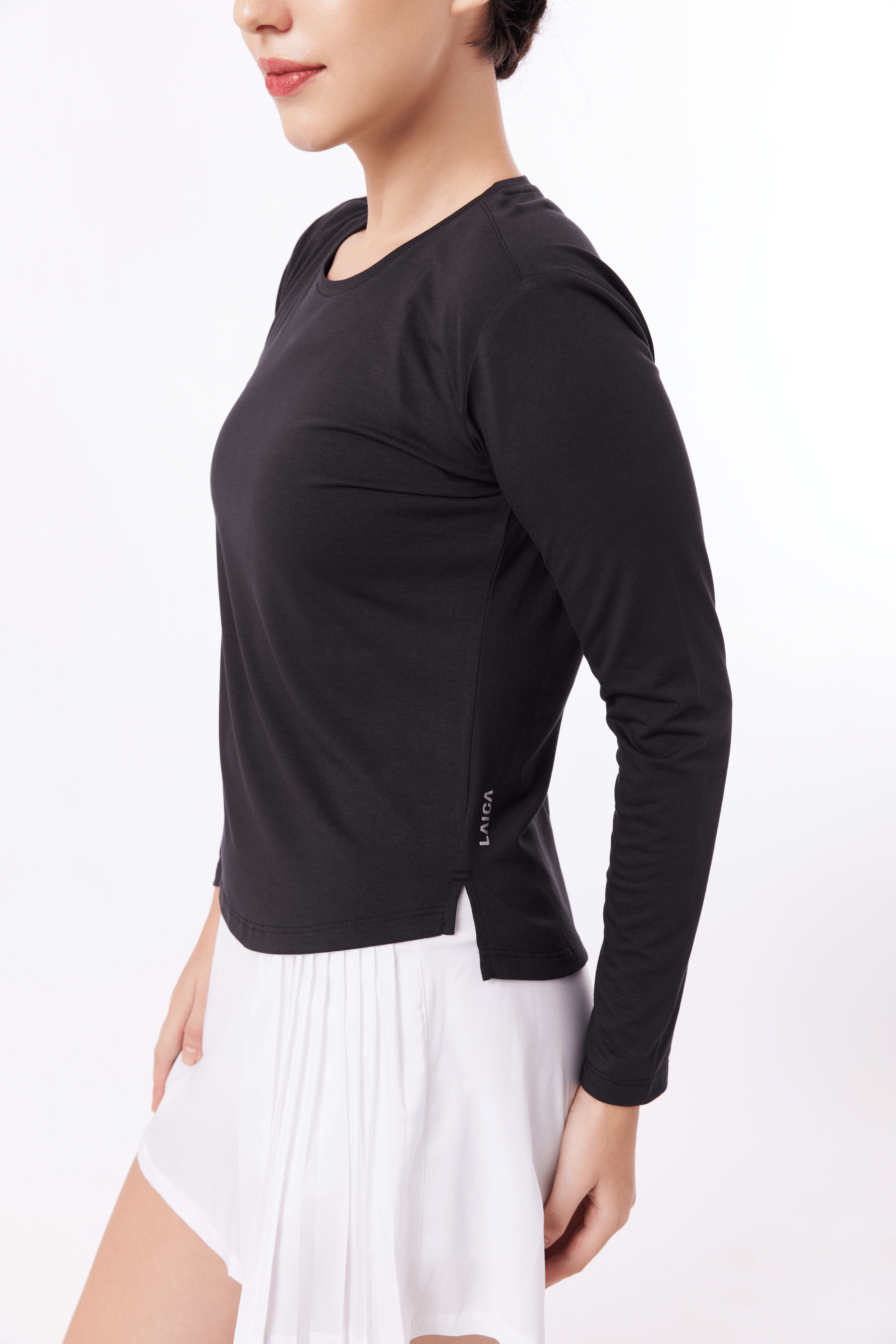 LAICA FLOW LONG SLEEVE TOP - ONYX