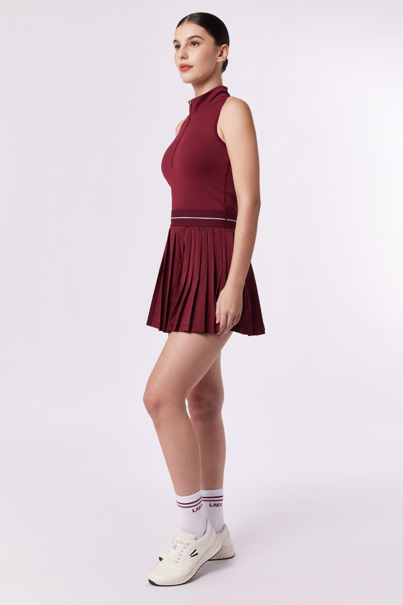 LAICA SET DRESS - WINE