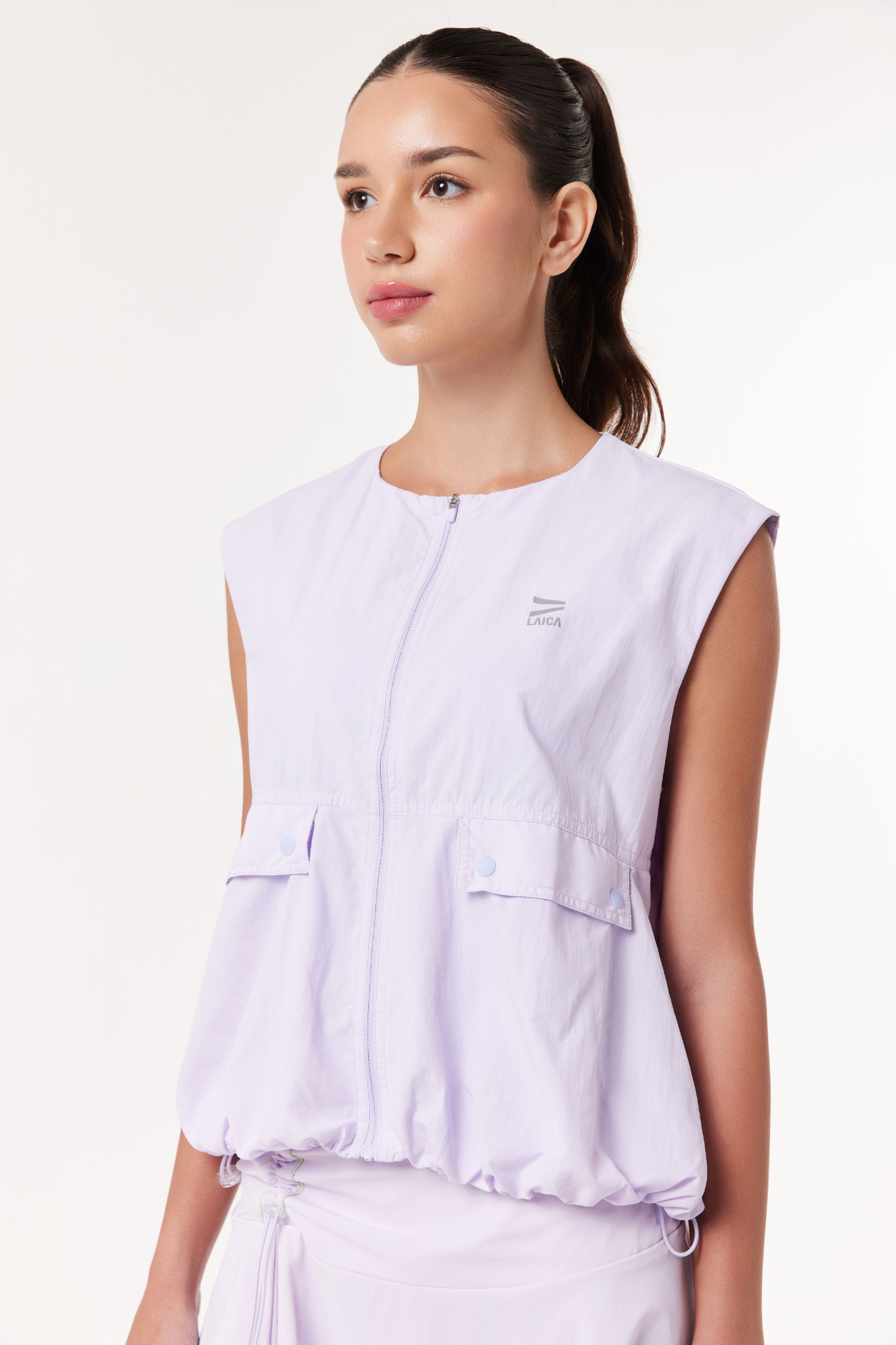 LAICA RUCHED VEST - HISTLE