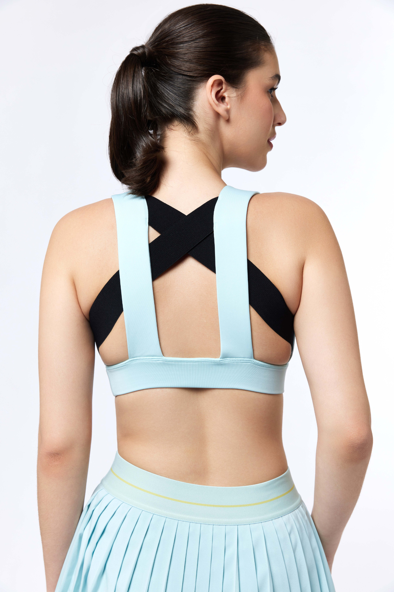 LAICA CROSS BACK BRA - MOODY BLUE