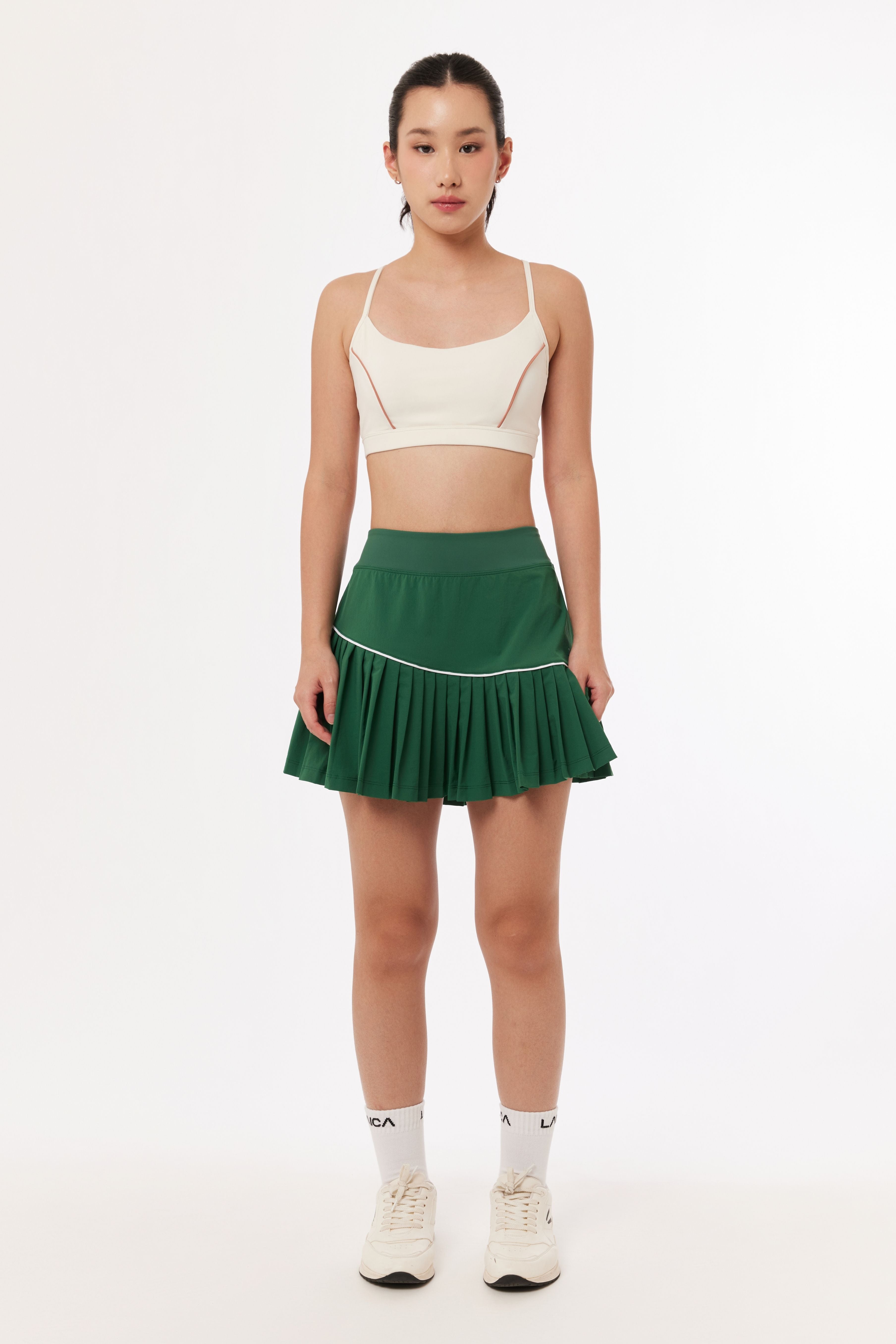 LAICA X PATRICIA PLEATED SKIRT - EVERGREEN
