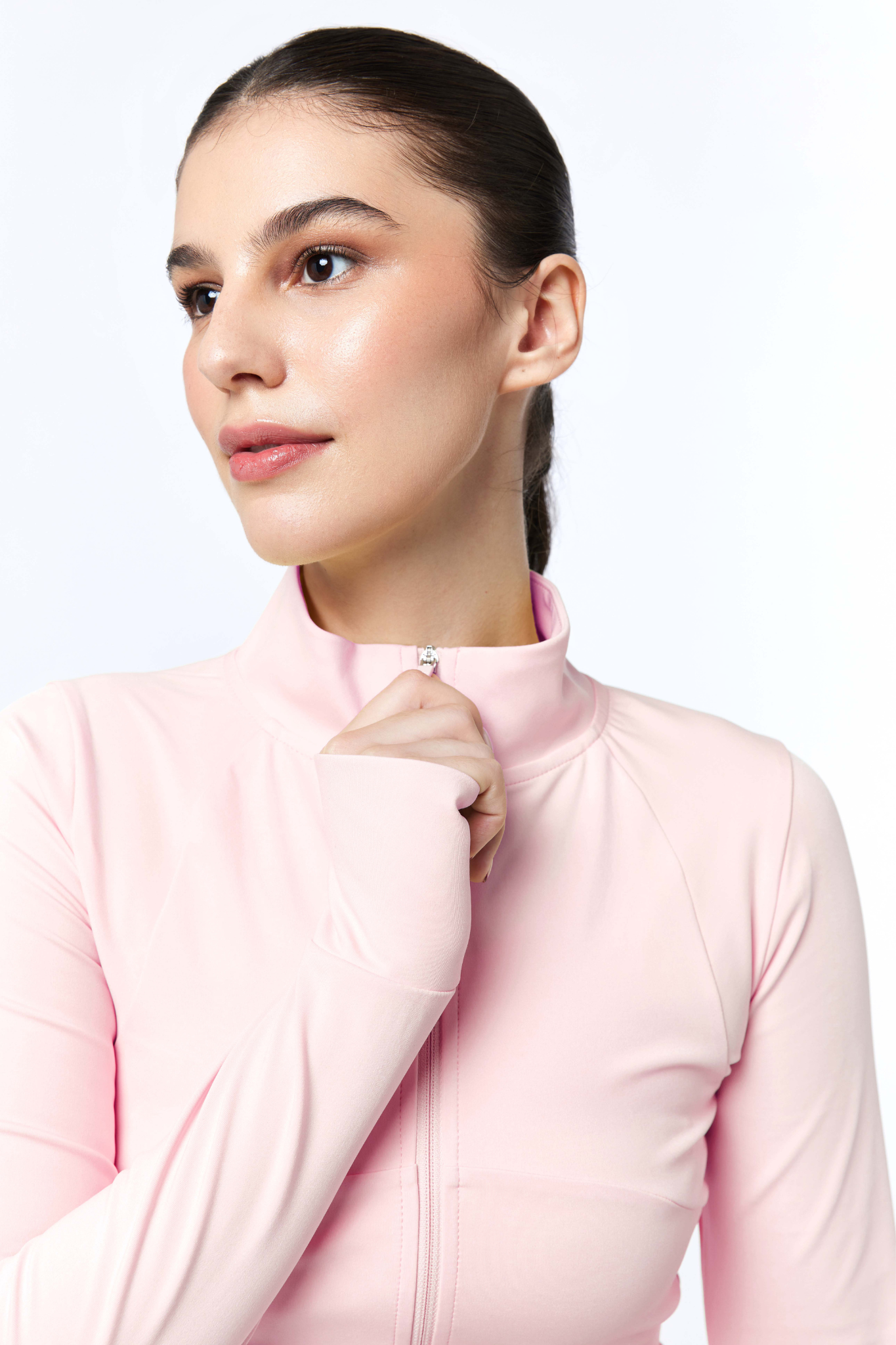 LAICA THUMBHOLE JACKET - CORAL BLUSH