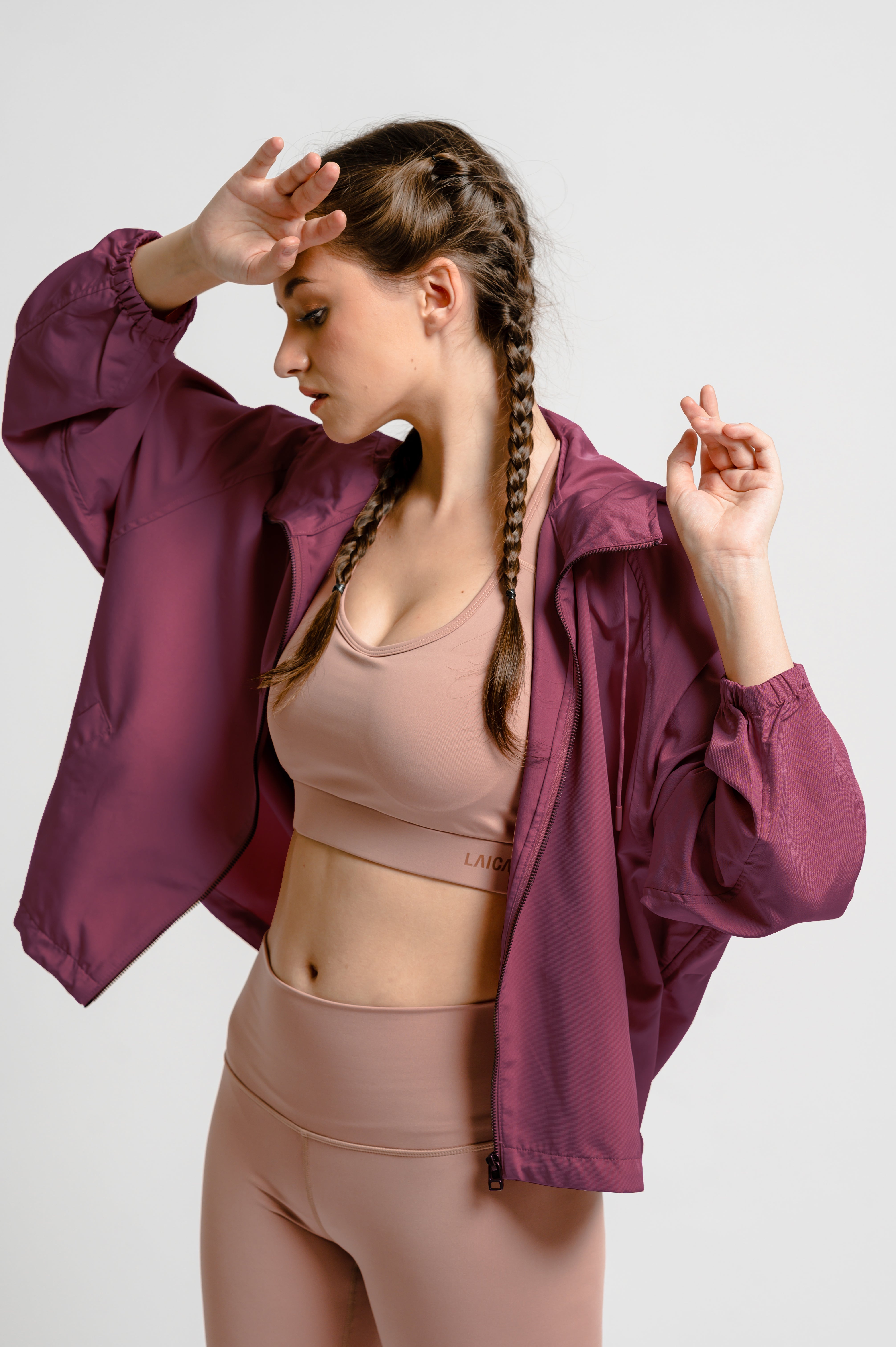 LAICA Aero Oversized Jacket - Plum