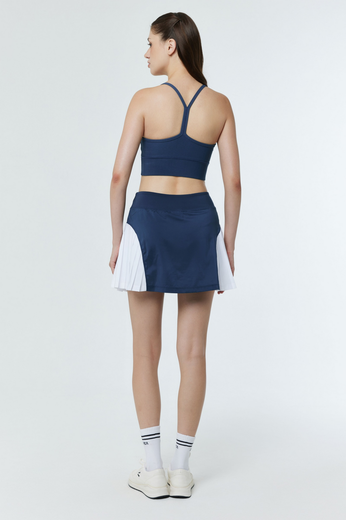 LAICA LIST SKIRT - TRUE NAVY