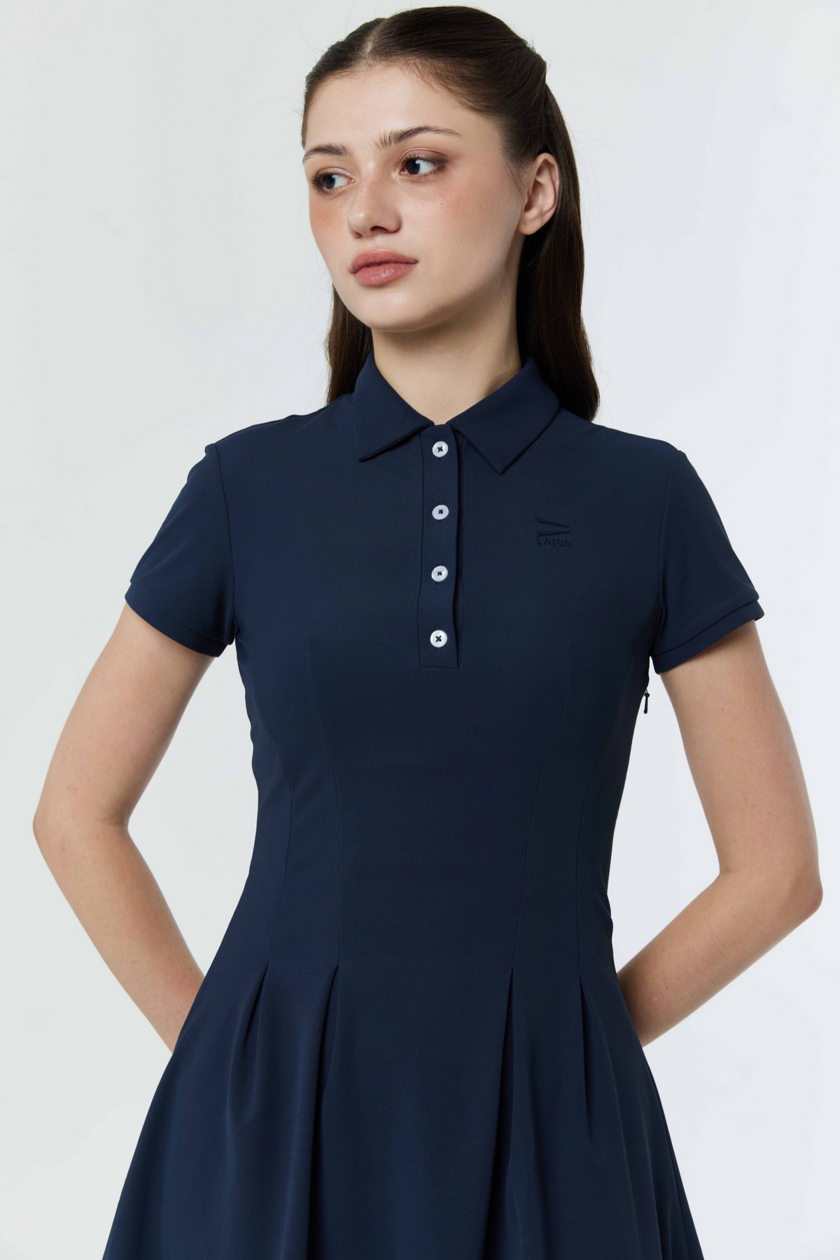 LAICA COURT DRESS - NAVY