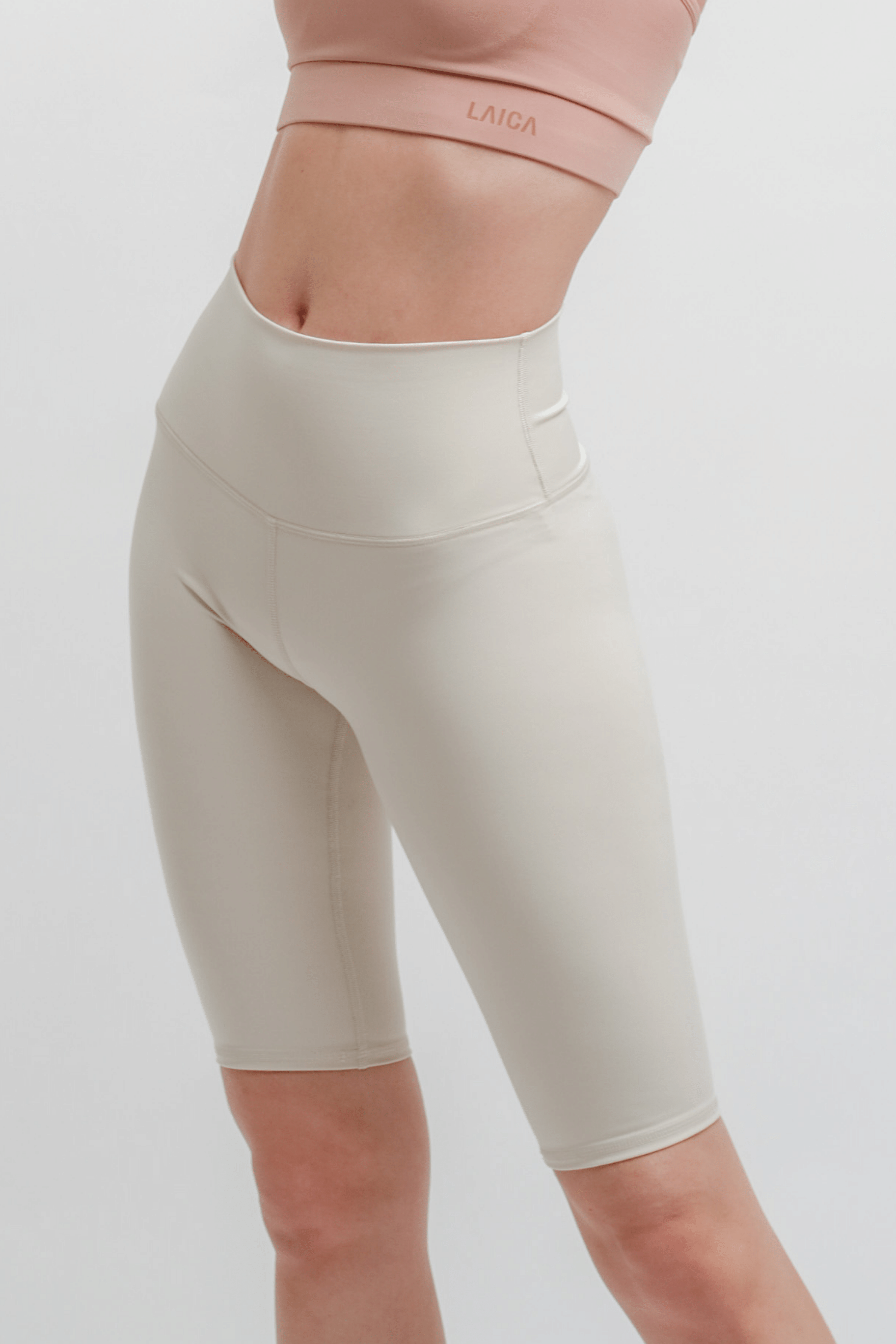 LAICA LUX Biker Shorts - Bone