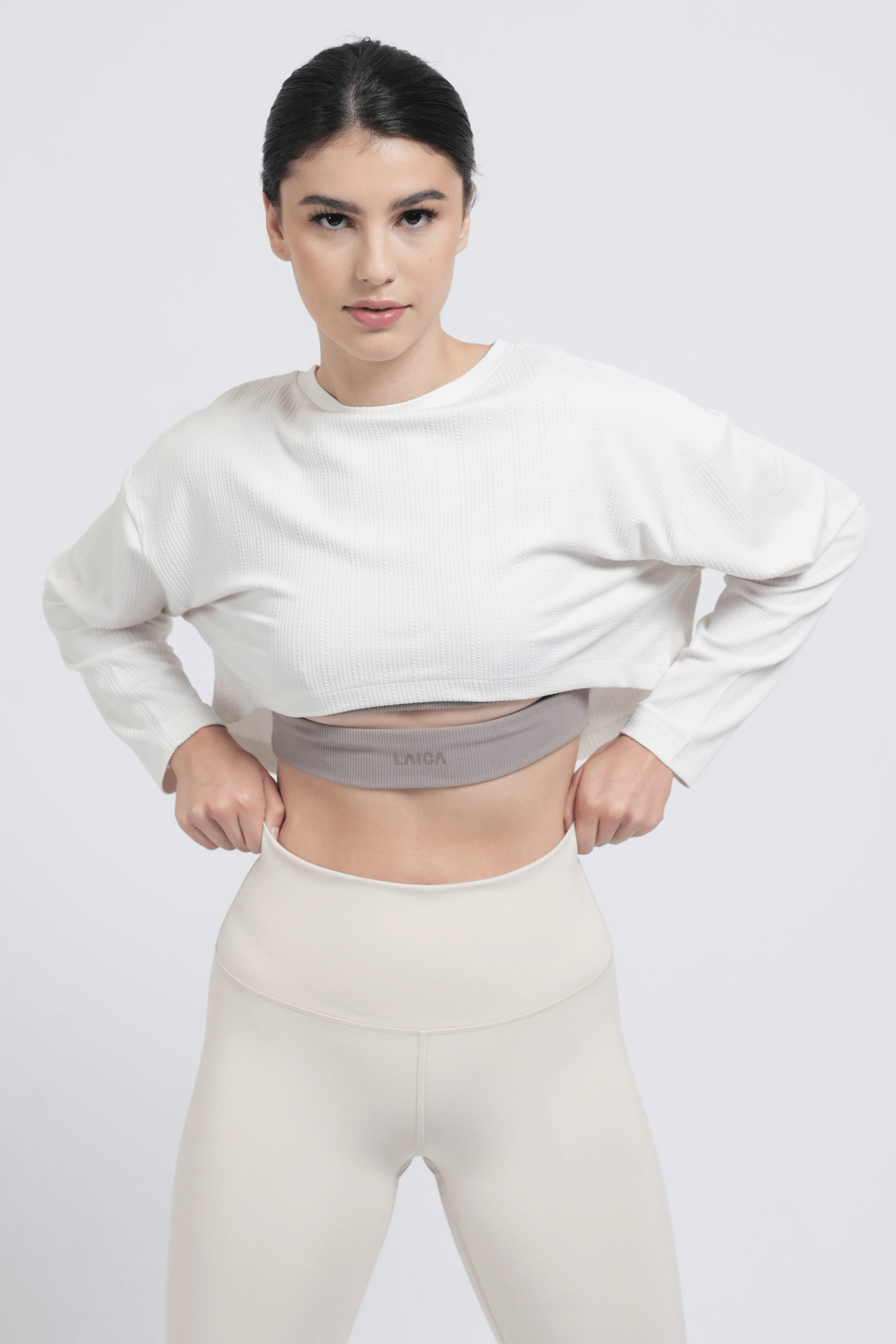 LAICA Crop Sweatshirt - Bone