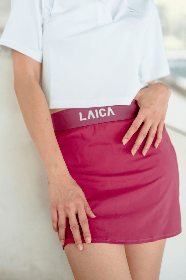 LAICA X Ayu Dewi Tennis Skirt Sangria