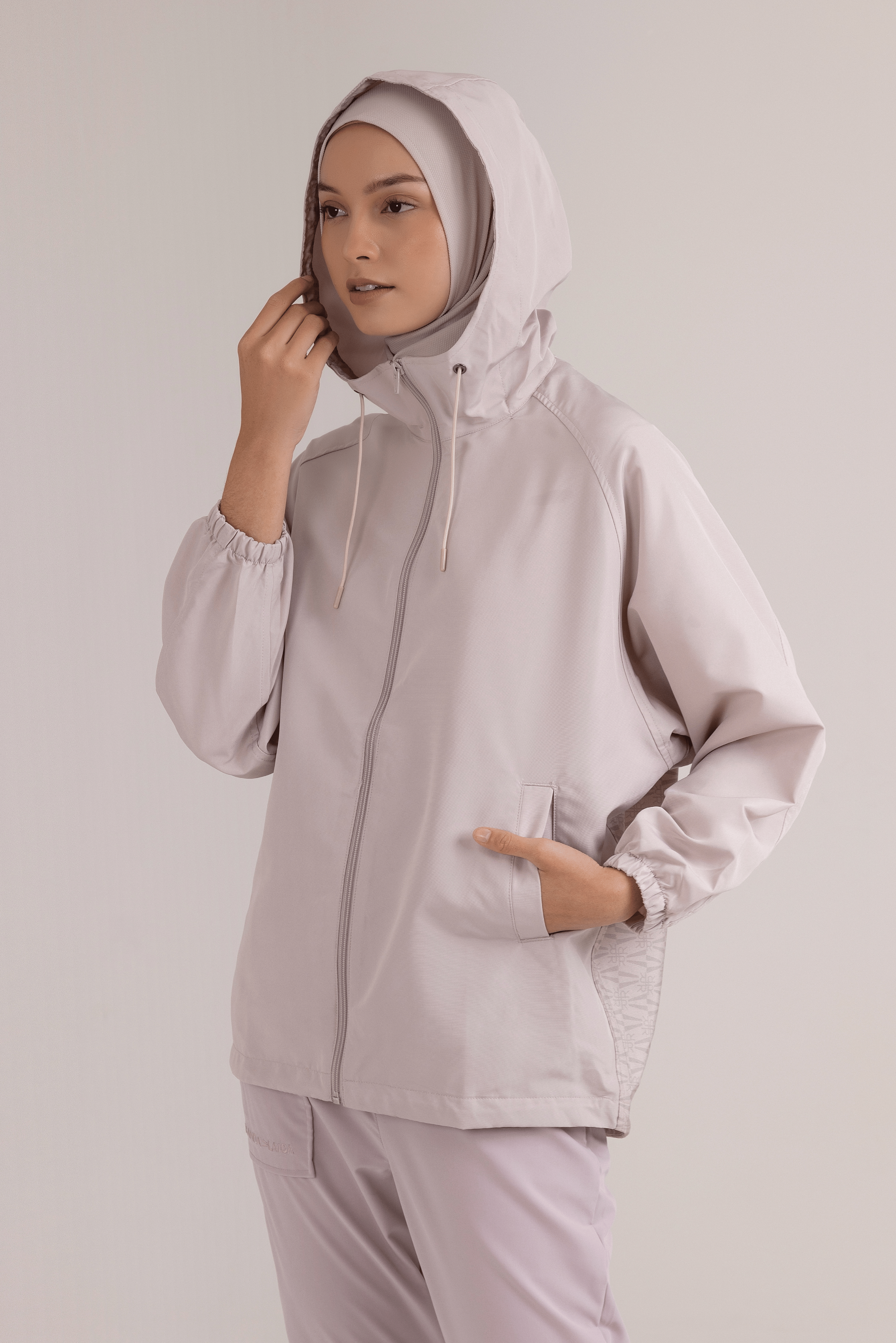 LAICA x RiaMiranda Printed Jacket - Latte
