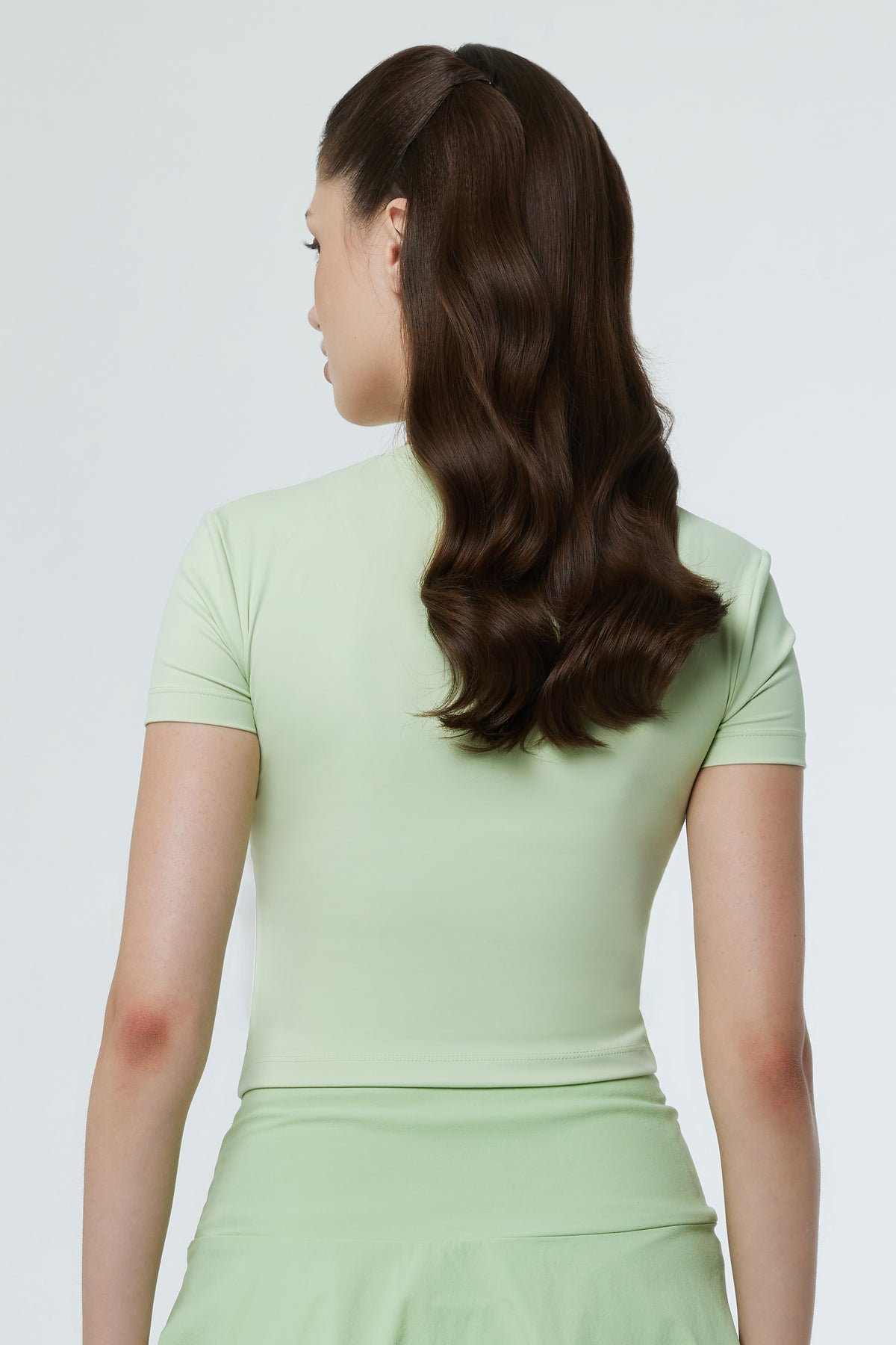 LAICA RUCHED TEE - LIME