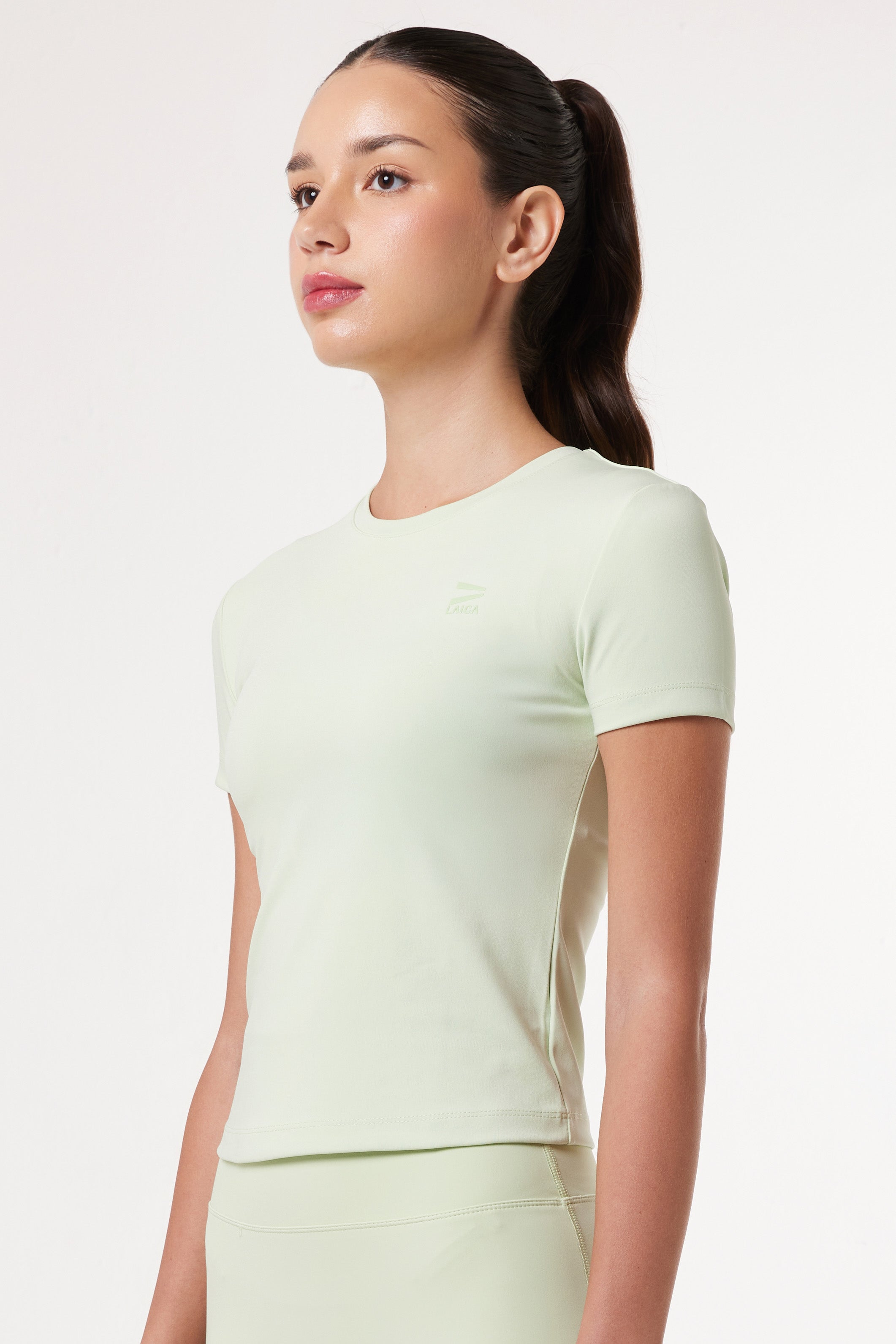 LAICA ESSENTIAL TEE - LIME