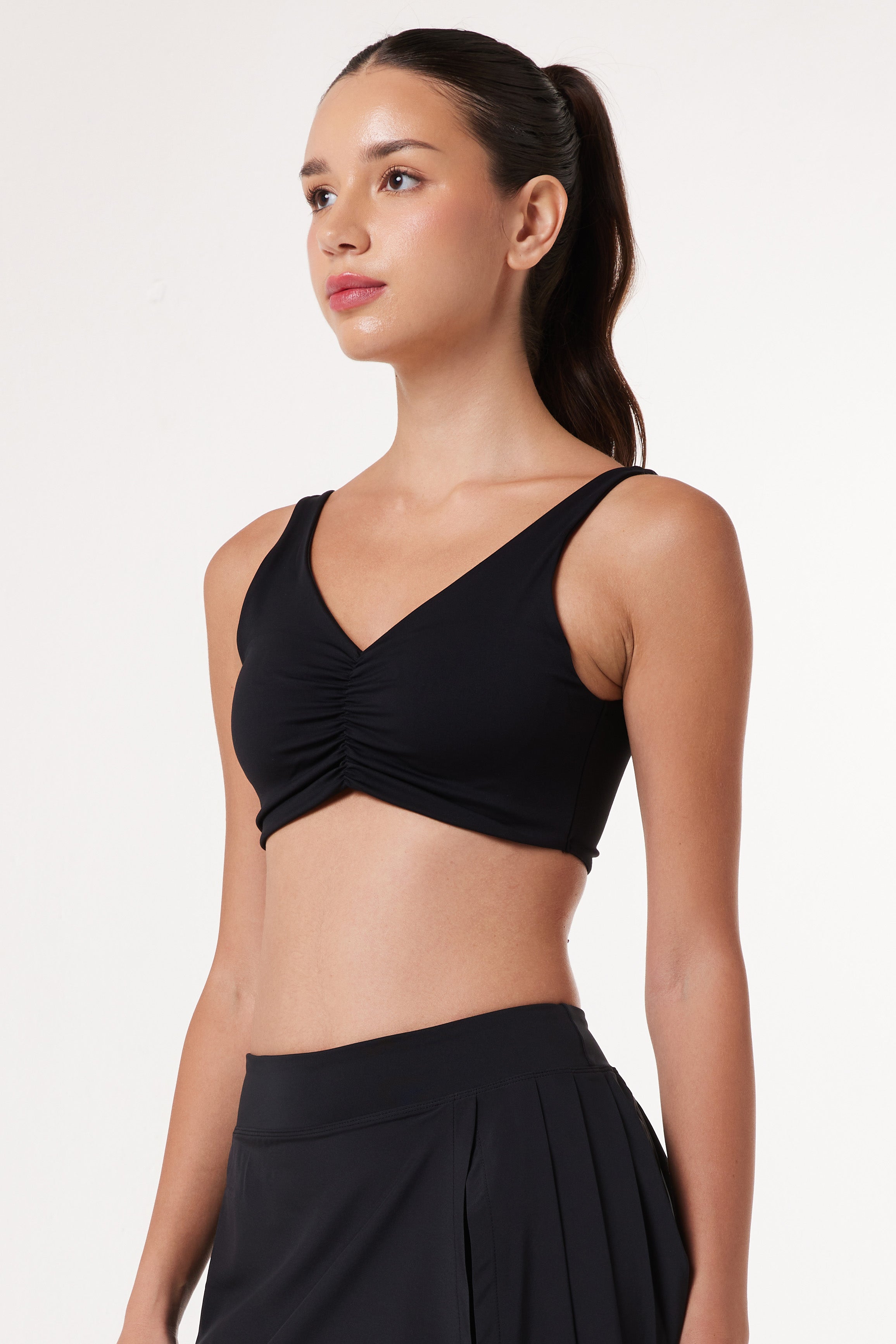 LAICA RUCHED BRA - ONYX