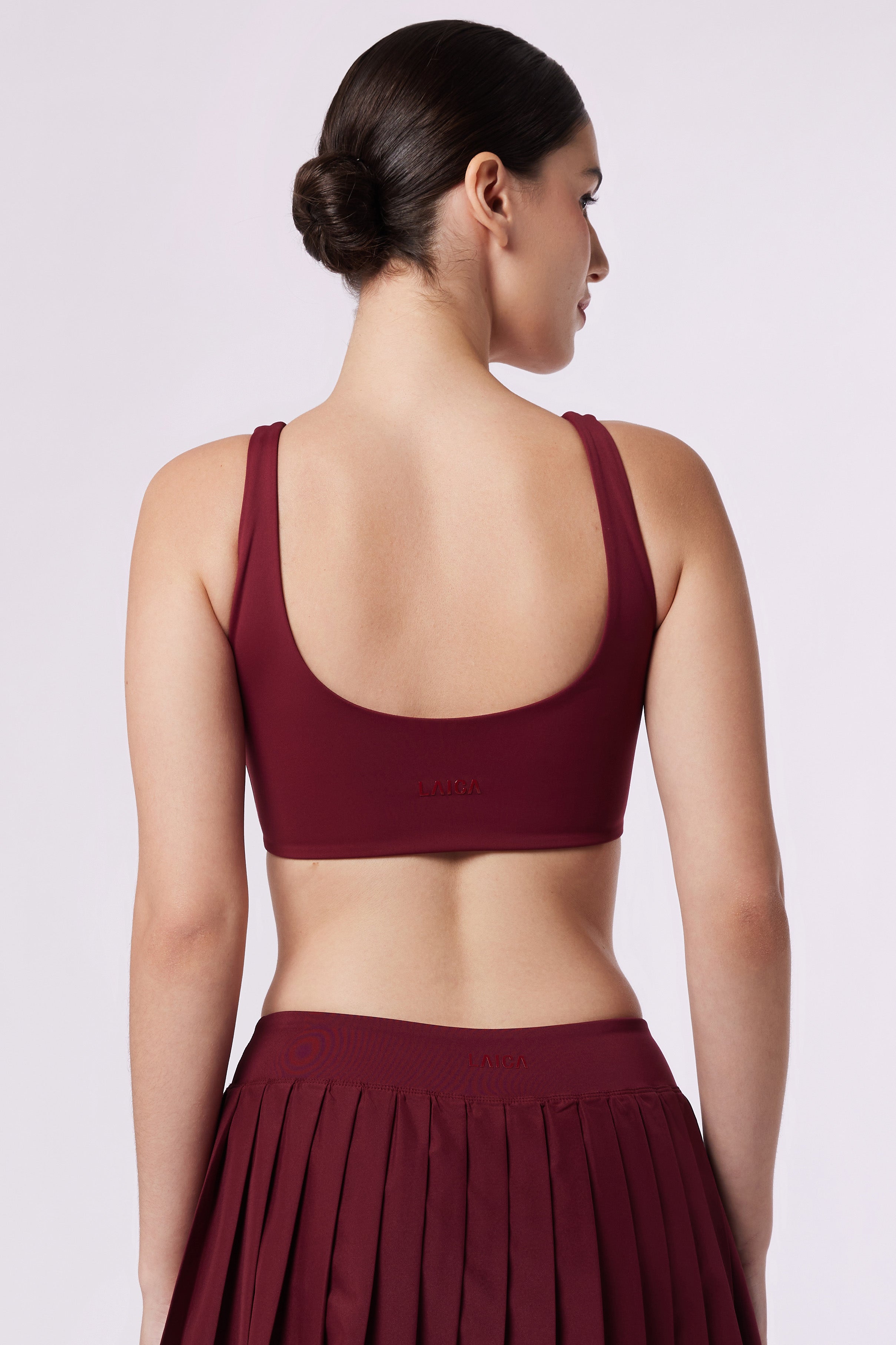 LAICA RUCHED BRA - WINE