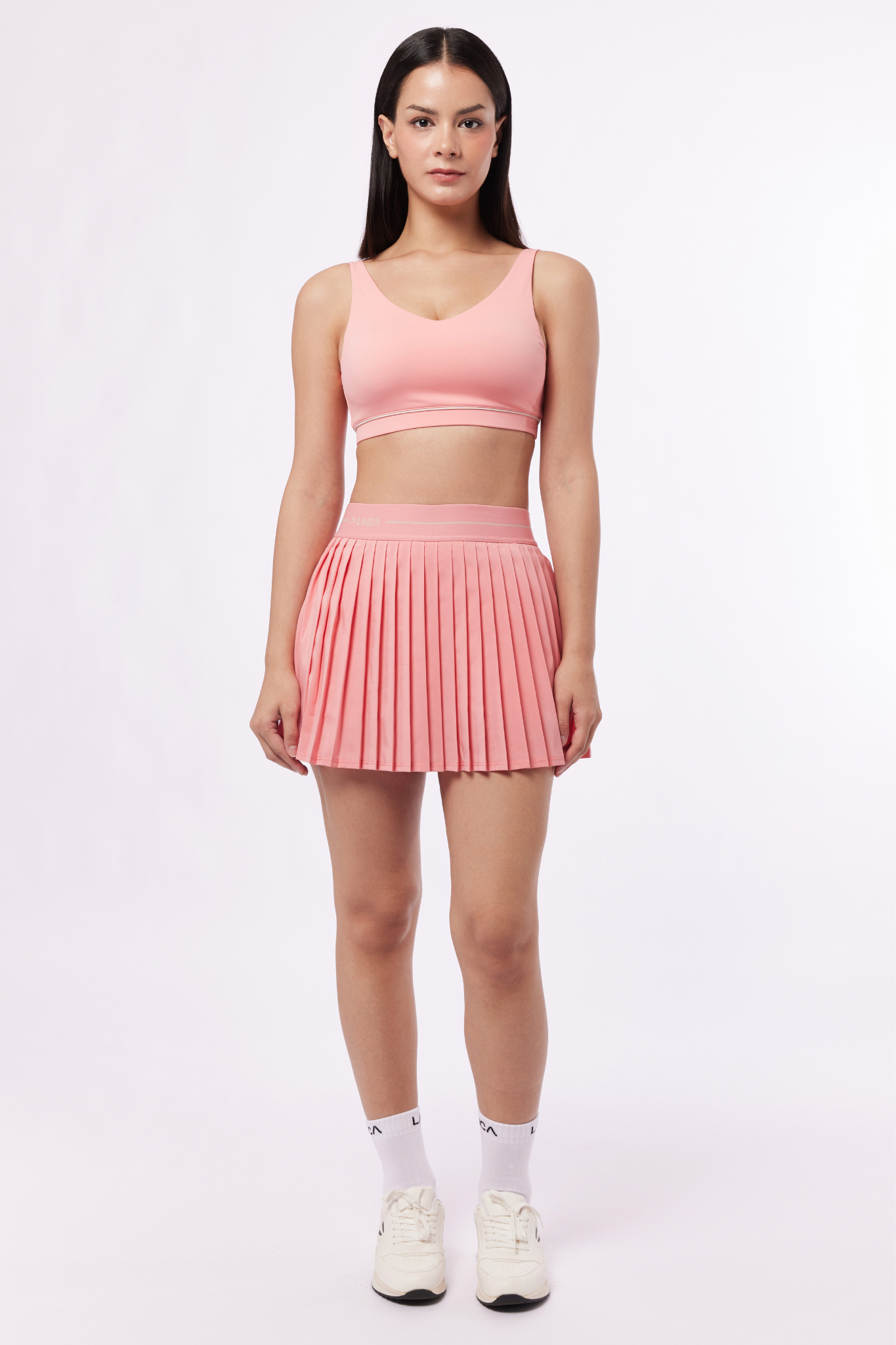 LAICA SOFT PLEATS SKIRT - PRICKLY PINK