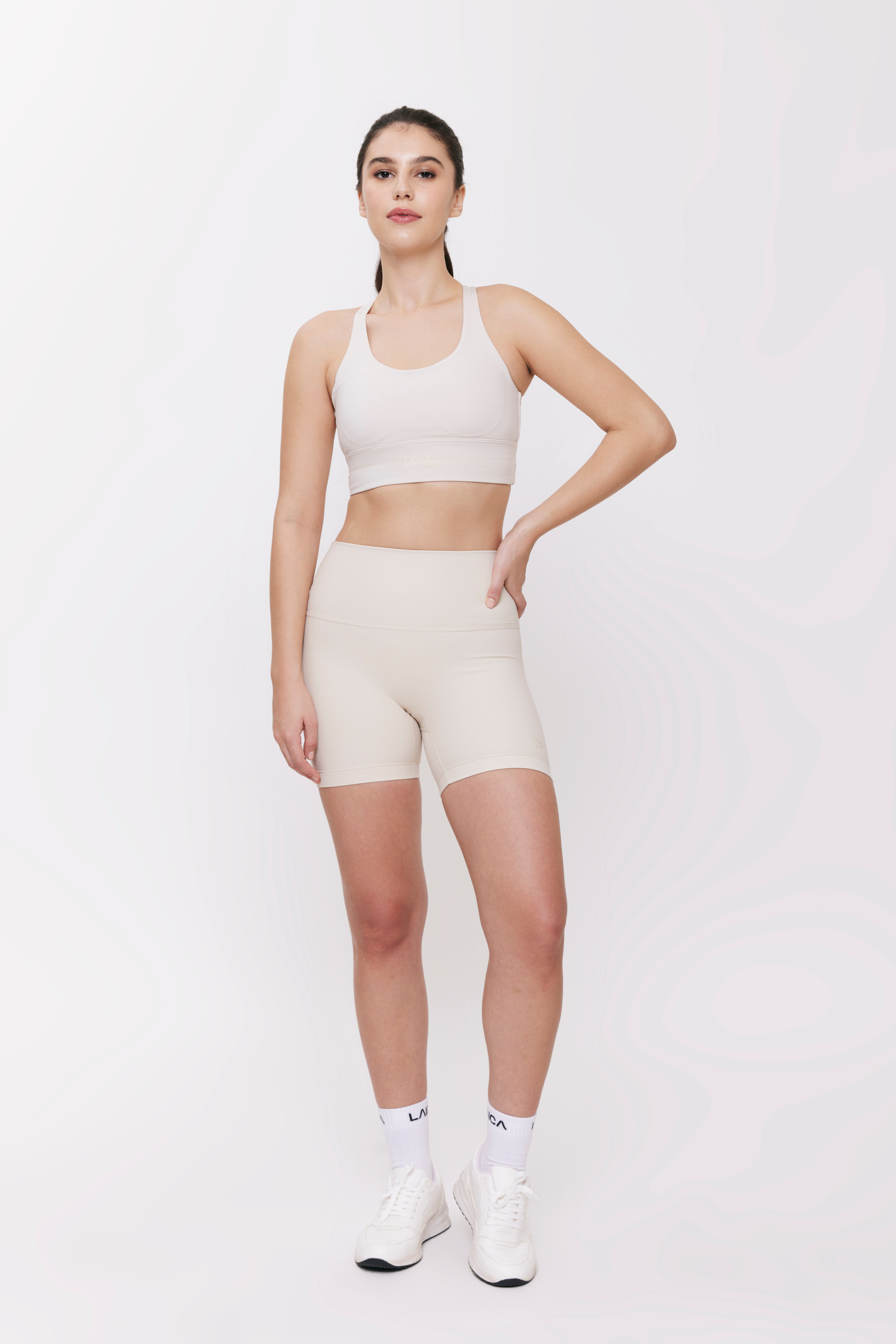 LAICA FLEX Biker Short 5in - Bone