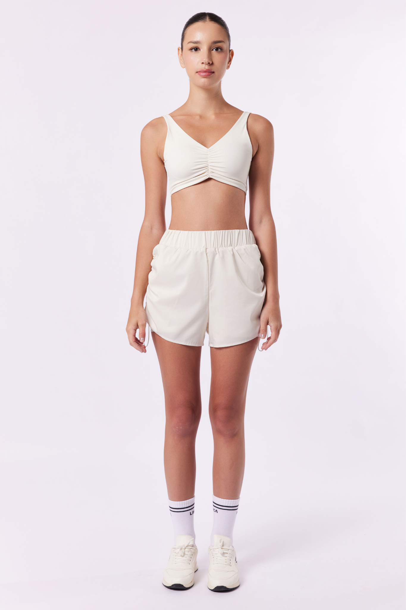 LAICA RUCHED SHORT - IVORY