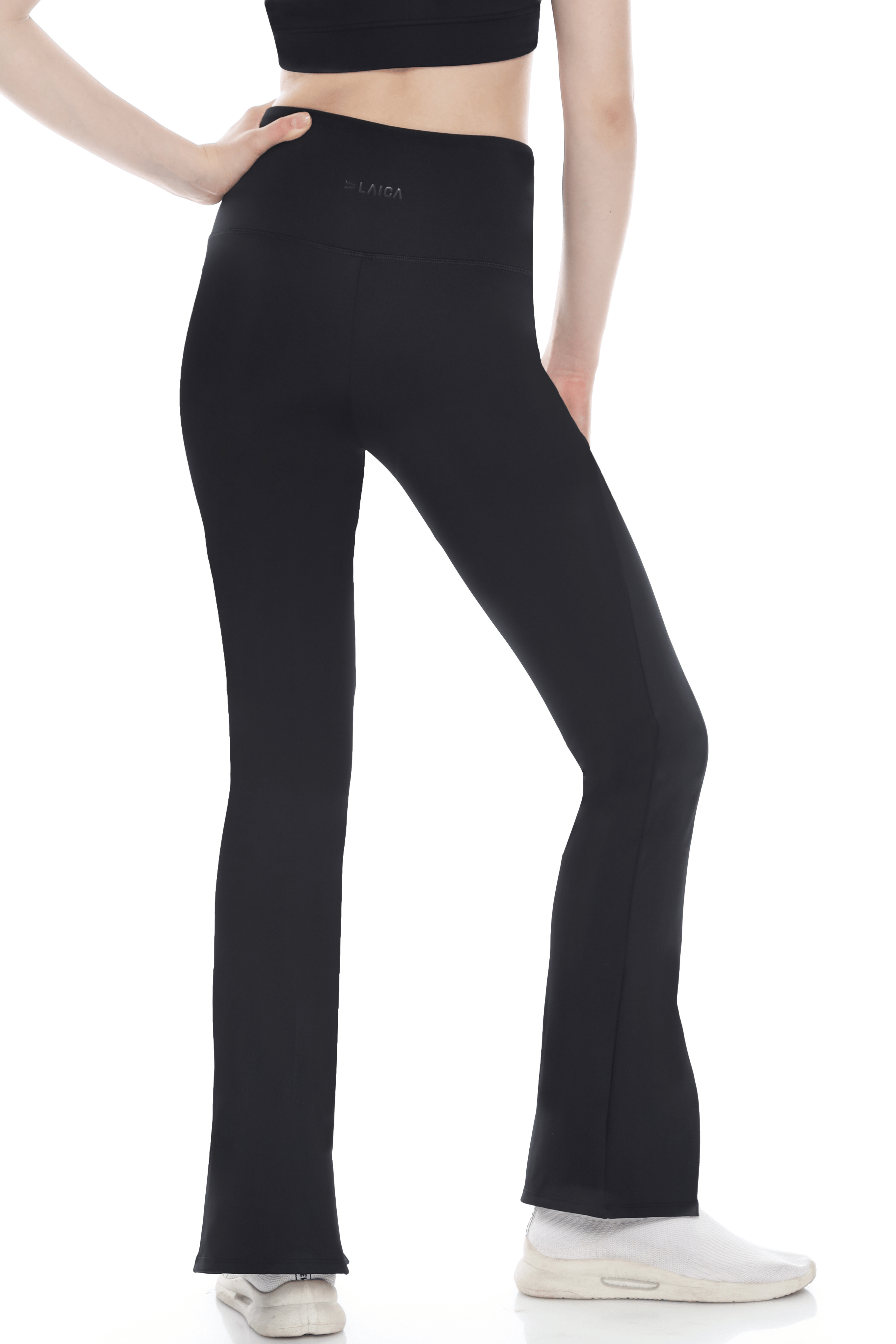 LAICA x Tiffany HIGH WAIST SPLIT LEGGINGS - BLACK