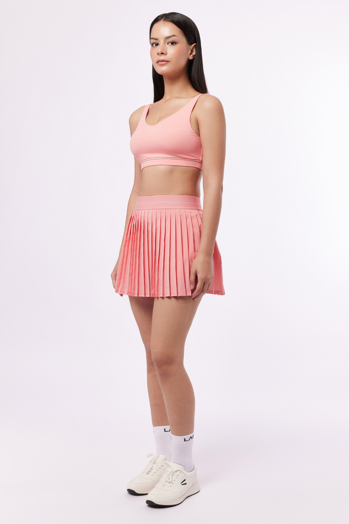 LAICA SOFT PLEATS SKIRT - PRICKLY PINK