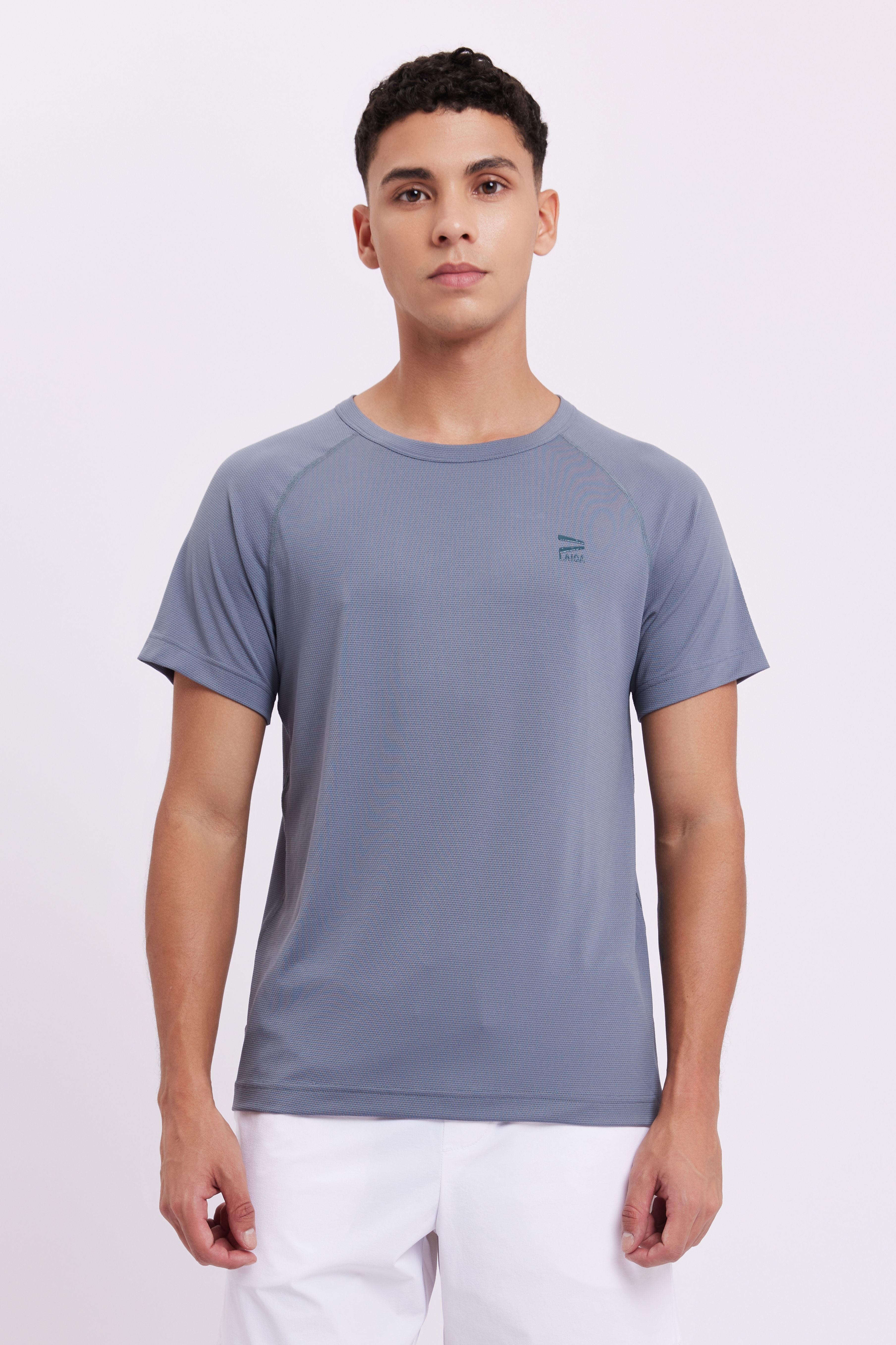 LAICA MEN DYNAMIC TEE - STEEL BLUE