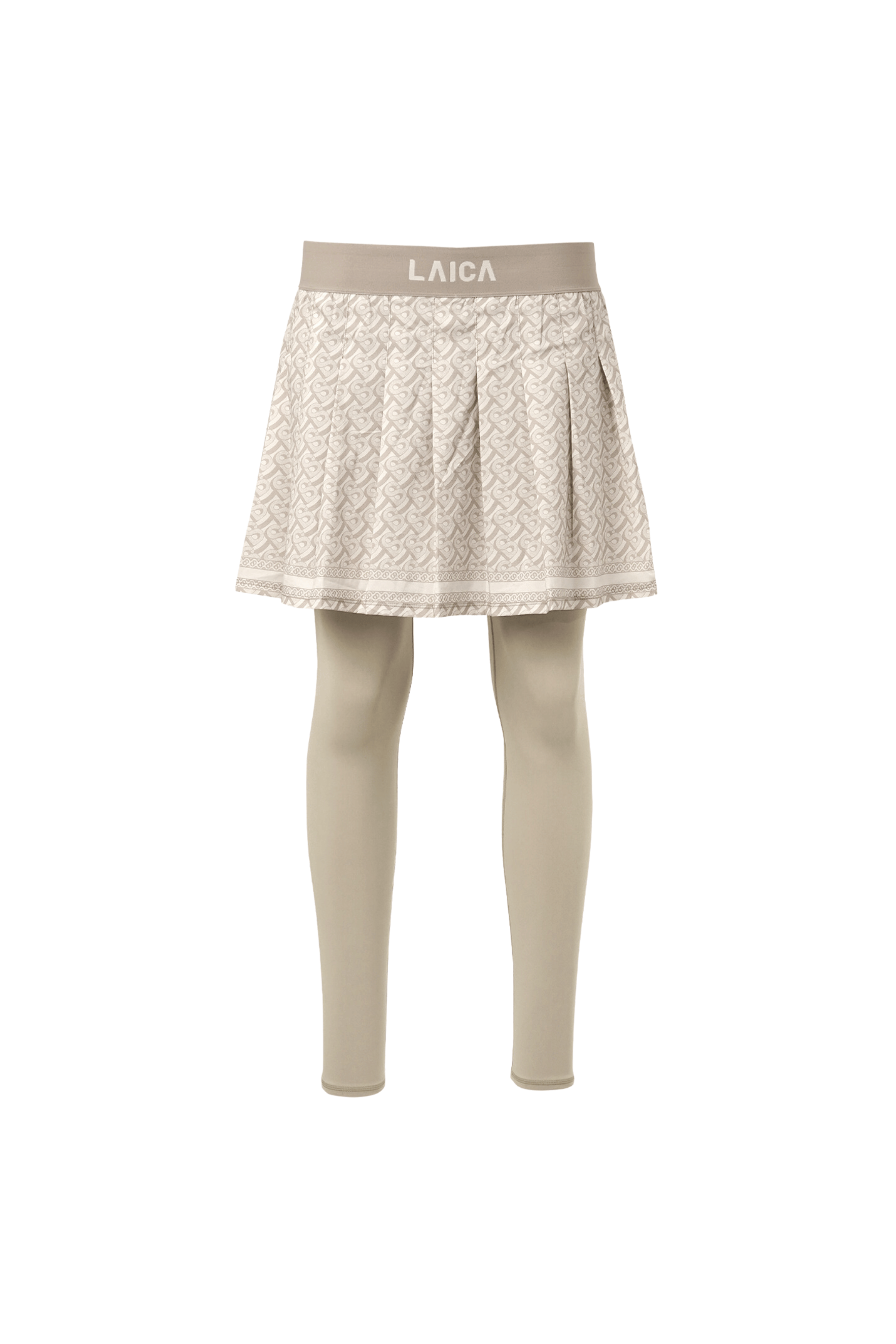 LAICA x Buttonscarves Athleisure Skirted Leggings - Beige