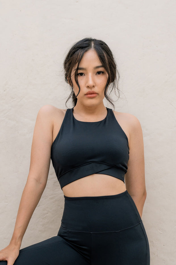 LAICA x Tiffany CROSSOVER BRA BLACK