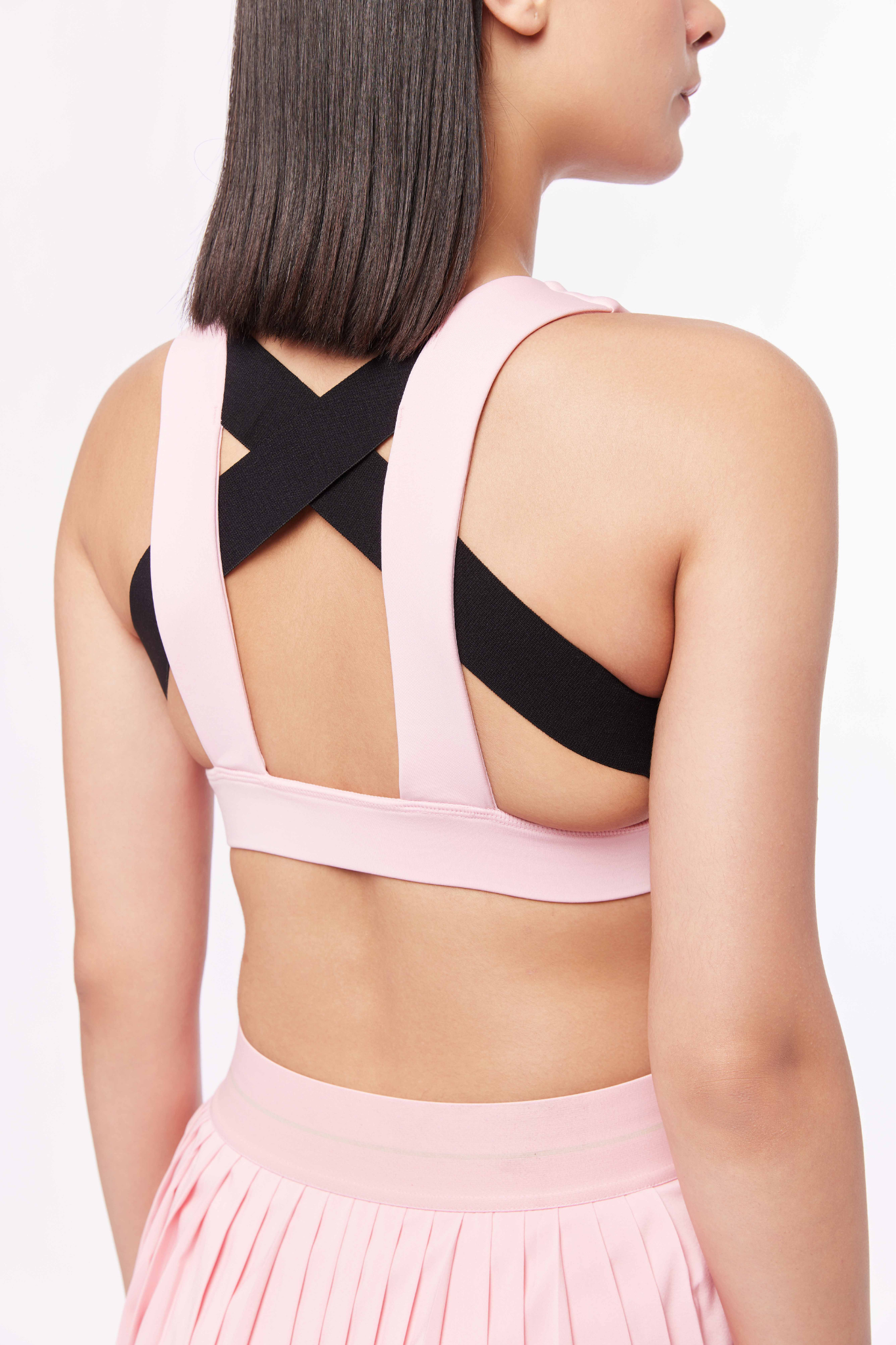 LAICA CROSS BACK BRA - CORAL BLUSH