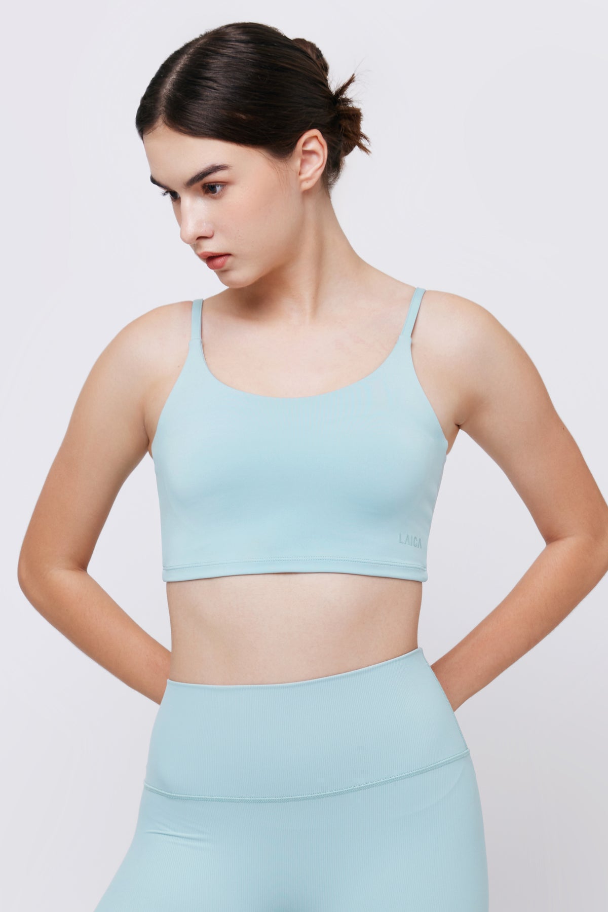 LAICA Ribbed Twist Bra - Moody Blue