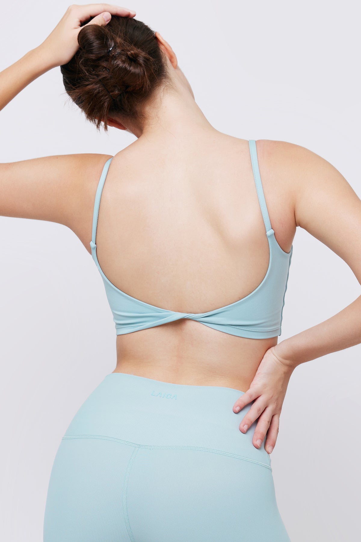 LAICA Ribbed Twist Bra - Moody Blue