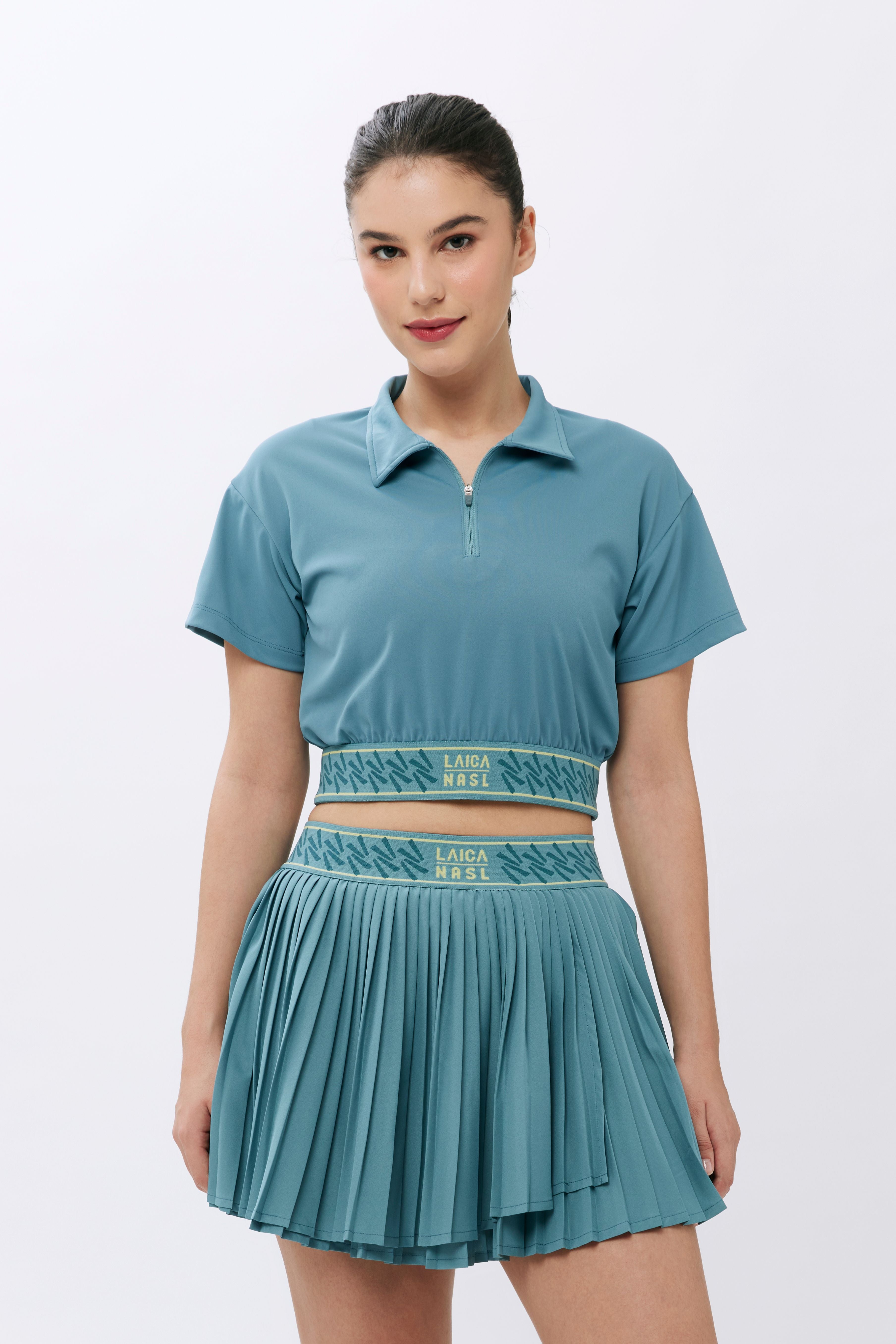 LAICA X NASL SHORT SLEEVE TOP - SMOKE BLUE