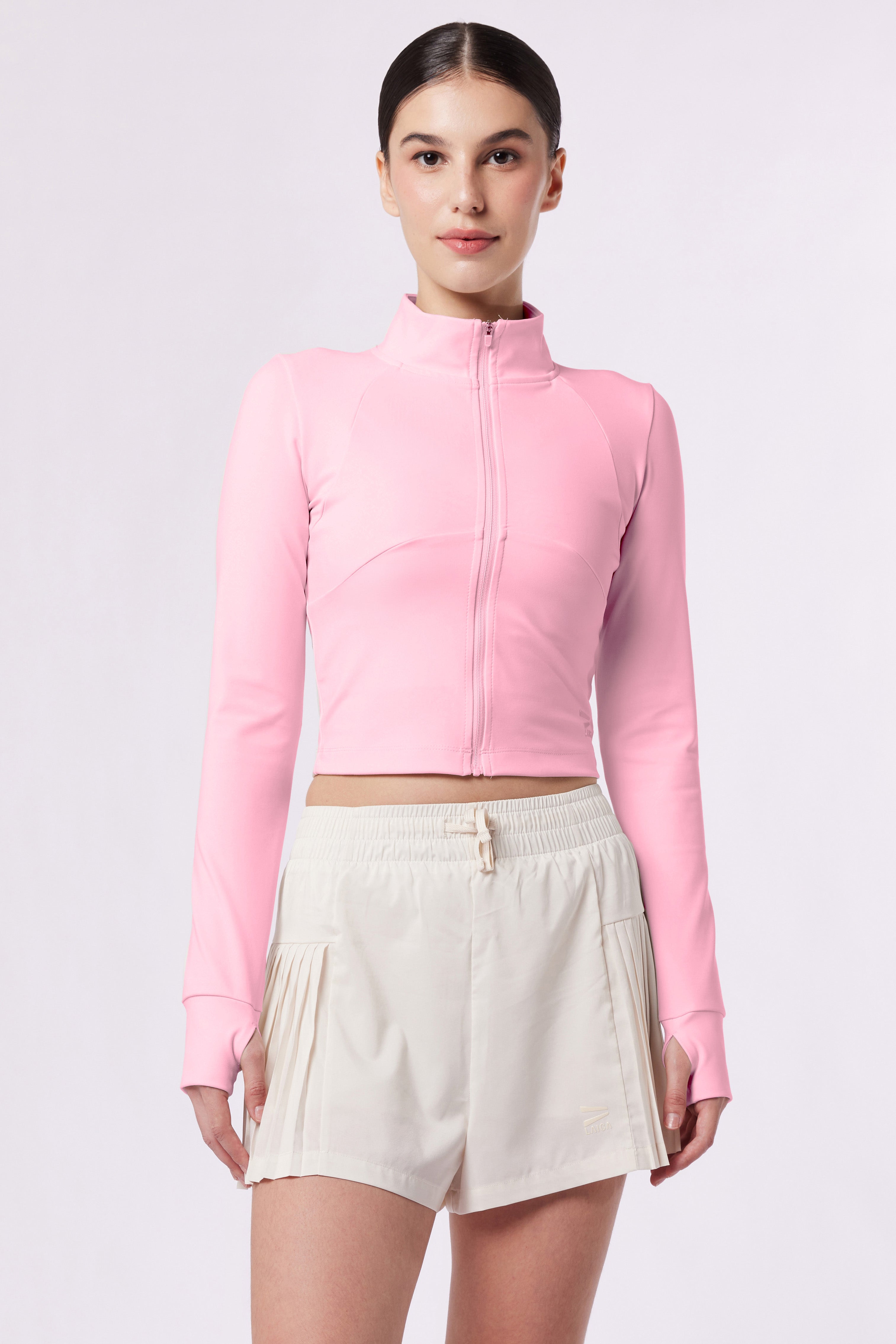 LAICA THUMBHOLE JACKET - CORAL BLUSH