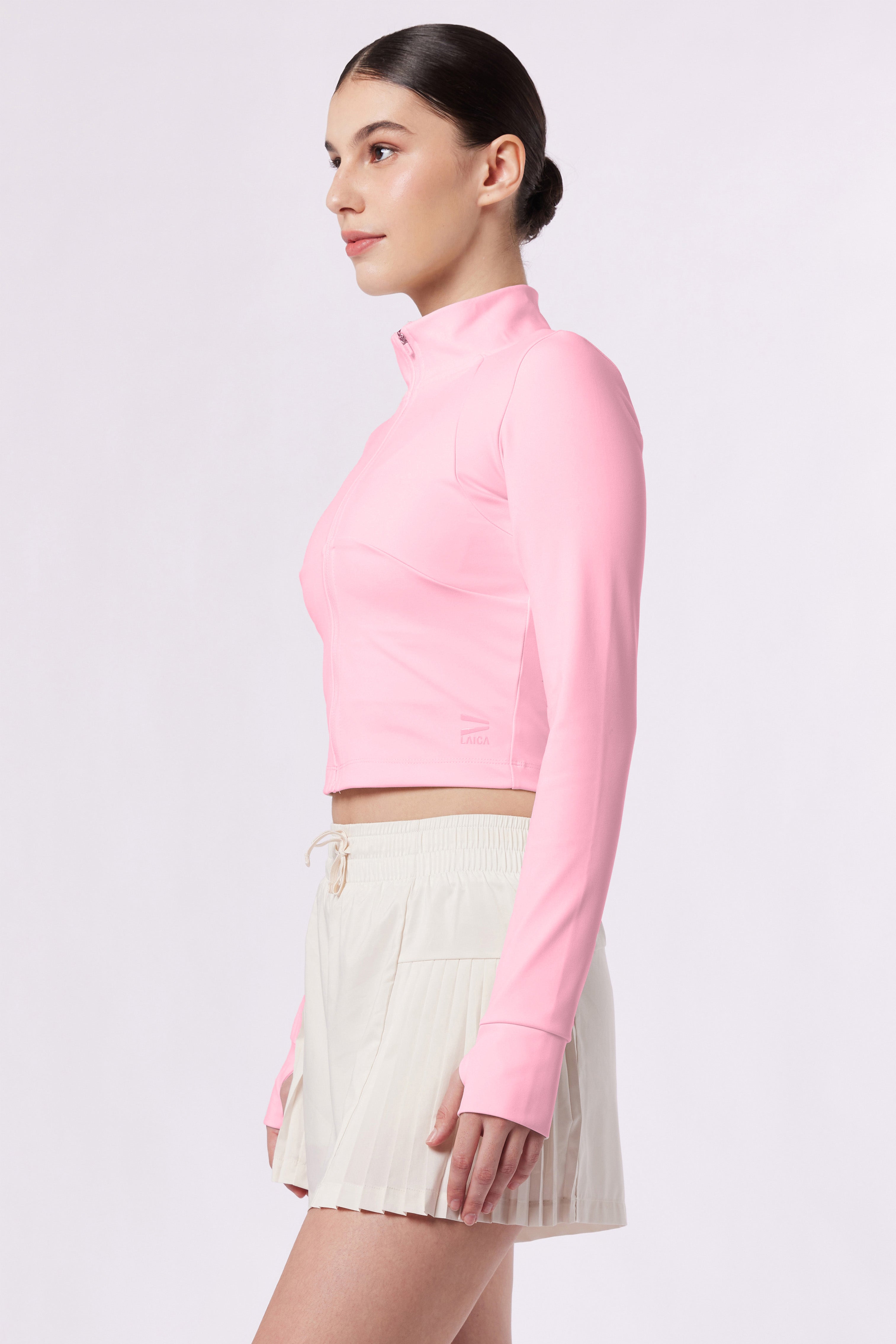 LAICA THUMBHOLE JACKET - CORAL BLUSH