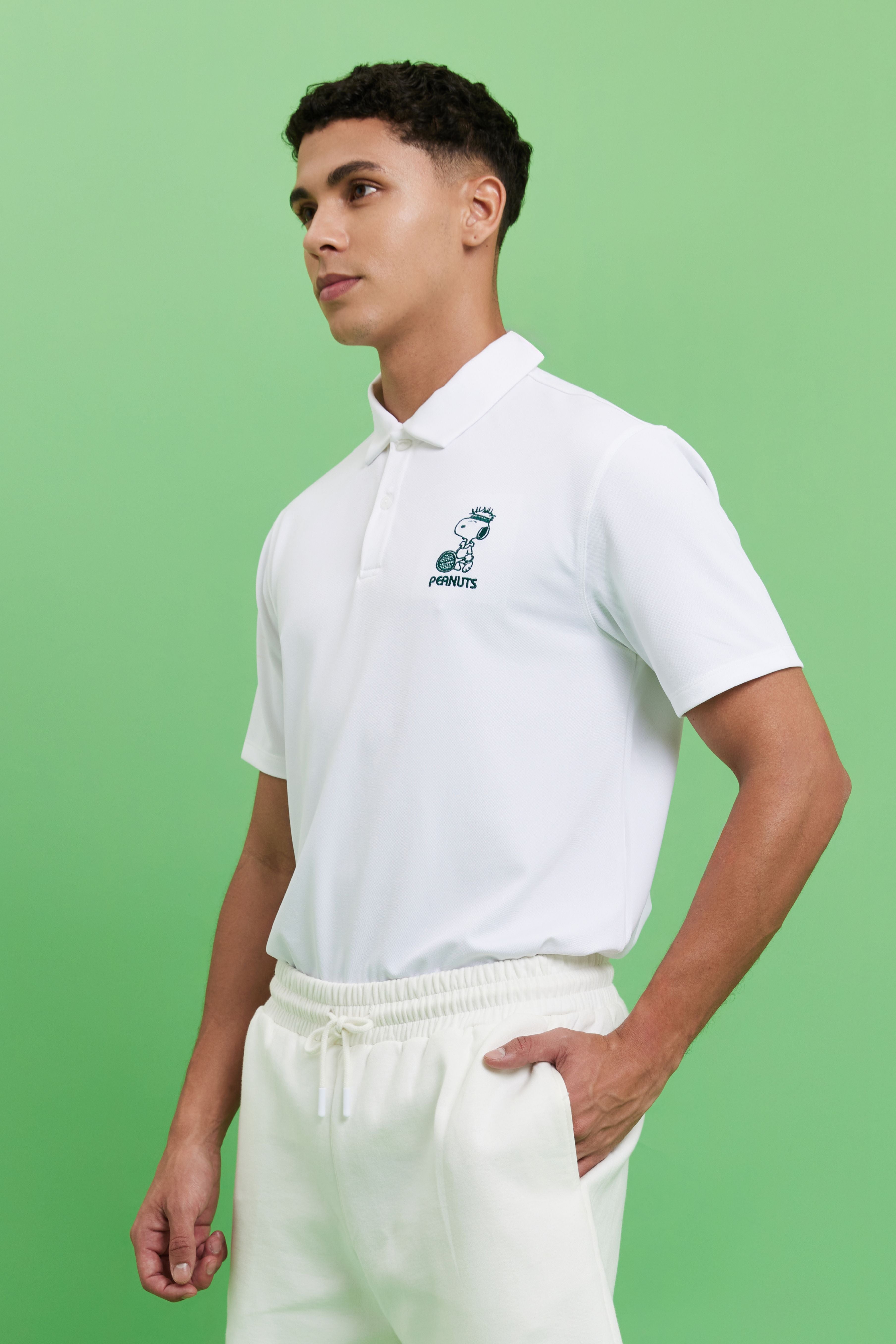 LAICA X PEANUTS MENS POLO - BETON