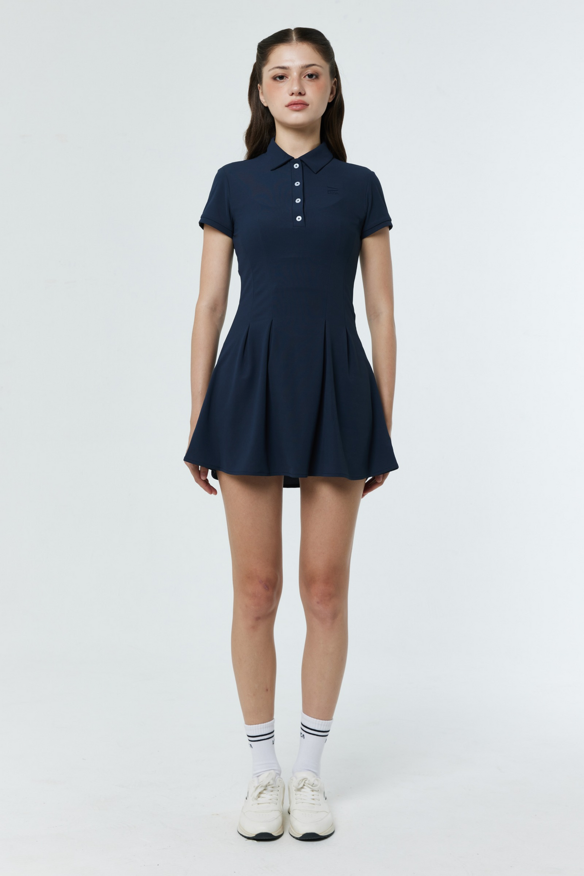 LAICA COURT DRESS - NAVY