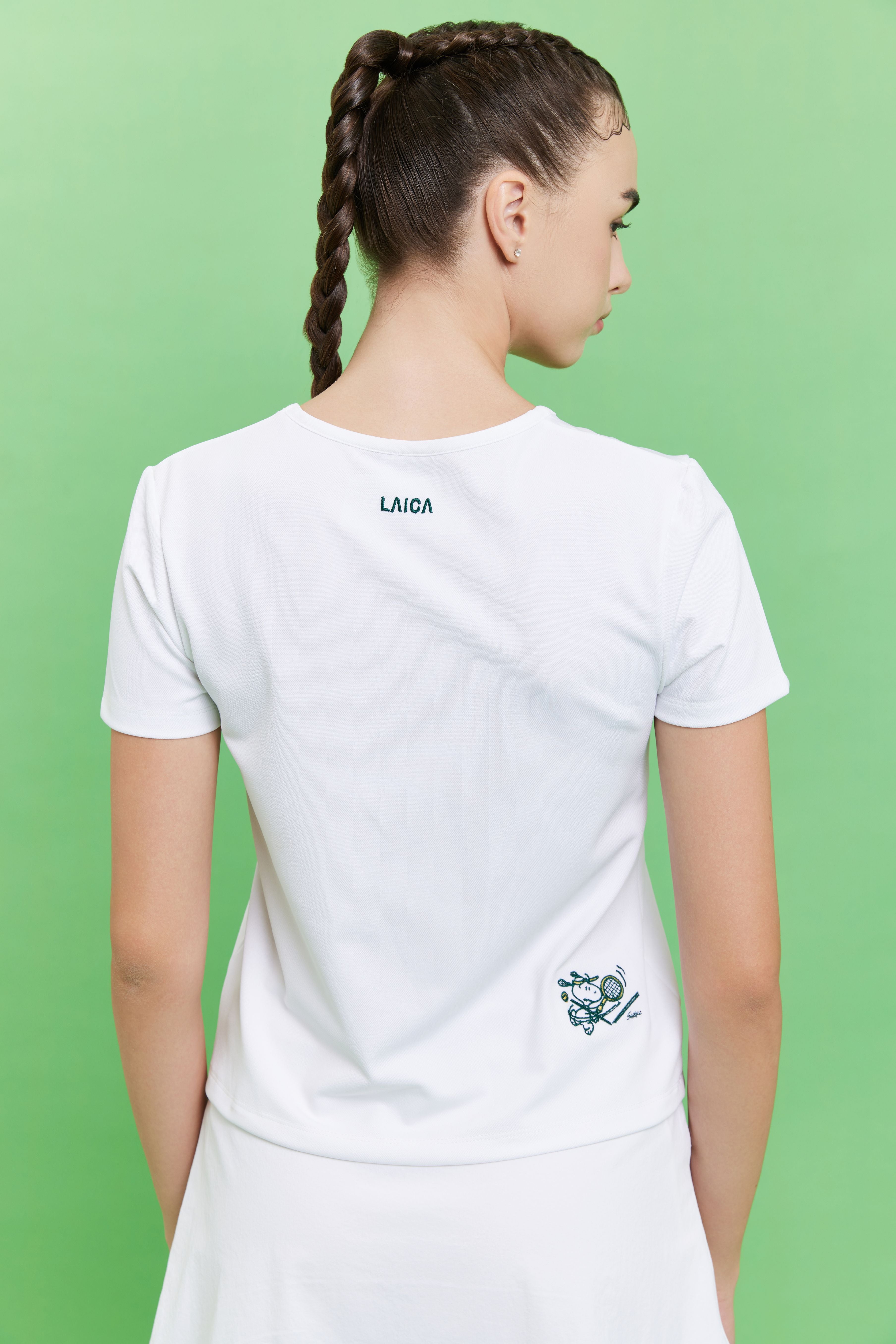 LAICA X PEANUTS WOMENS TEE - BETON
